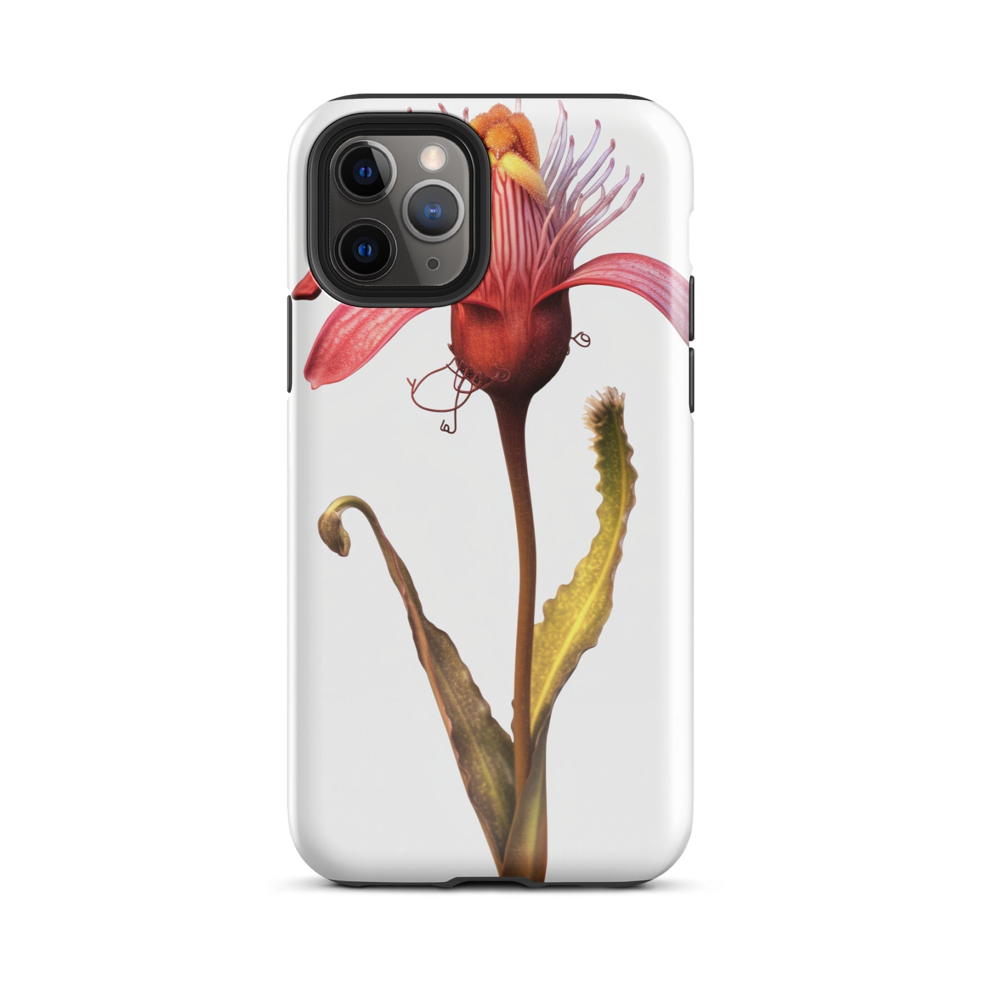 Bearded Tongue Flower iPhone Case by Visual Verse - Image 3