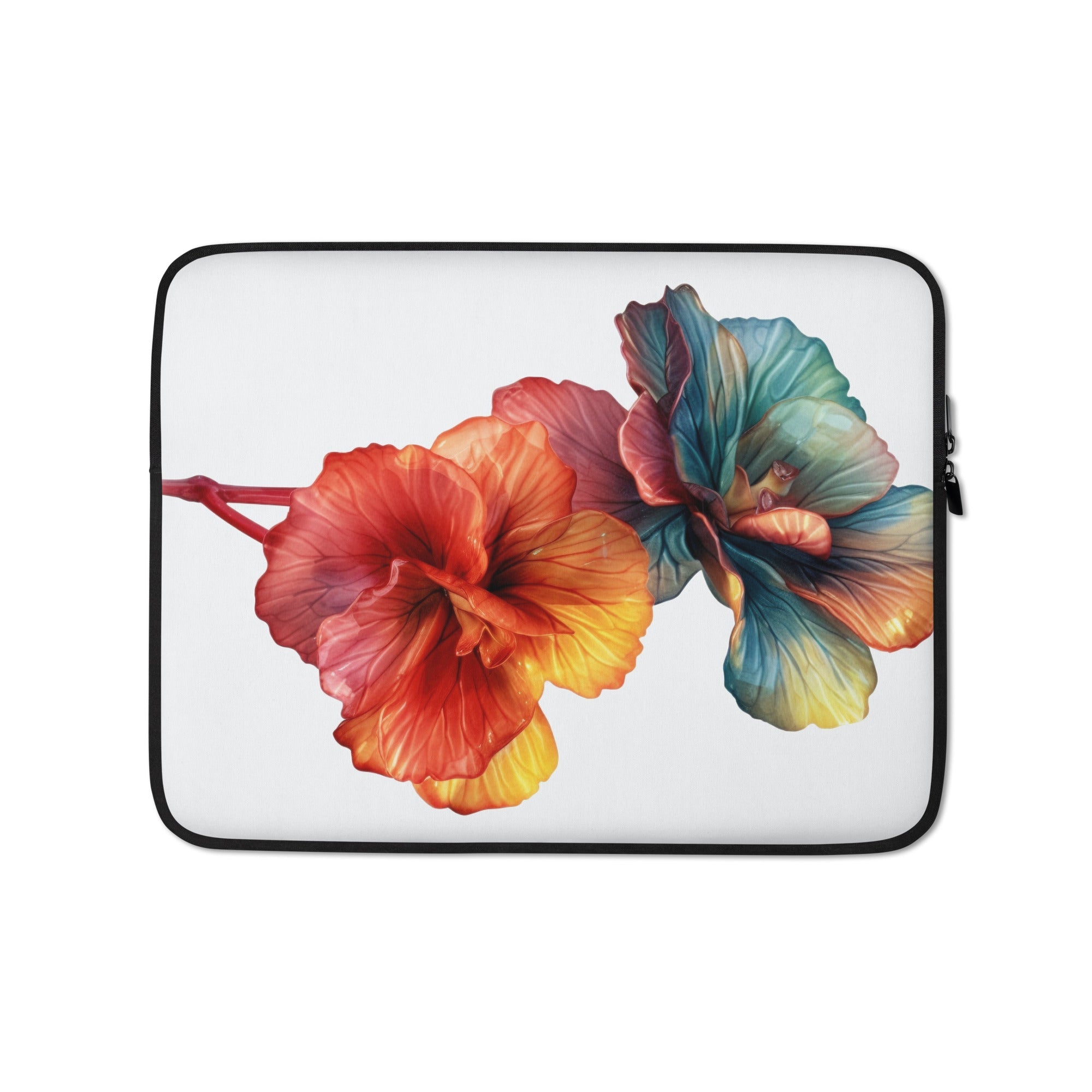 Begonia Flower Laptop Sleeve by Visual Verse - Image 2