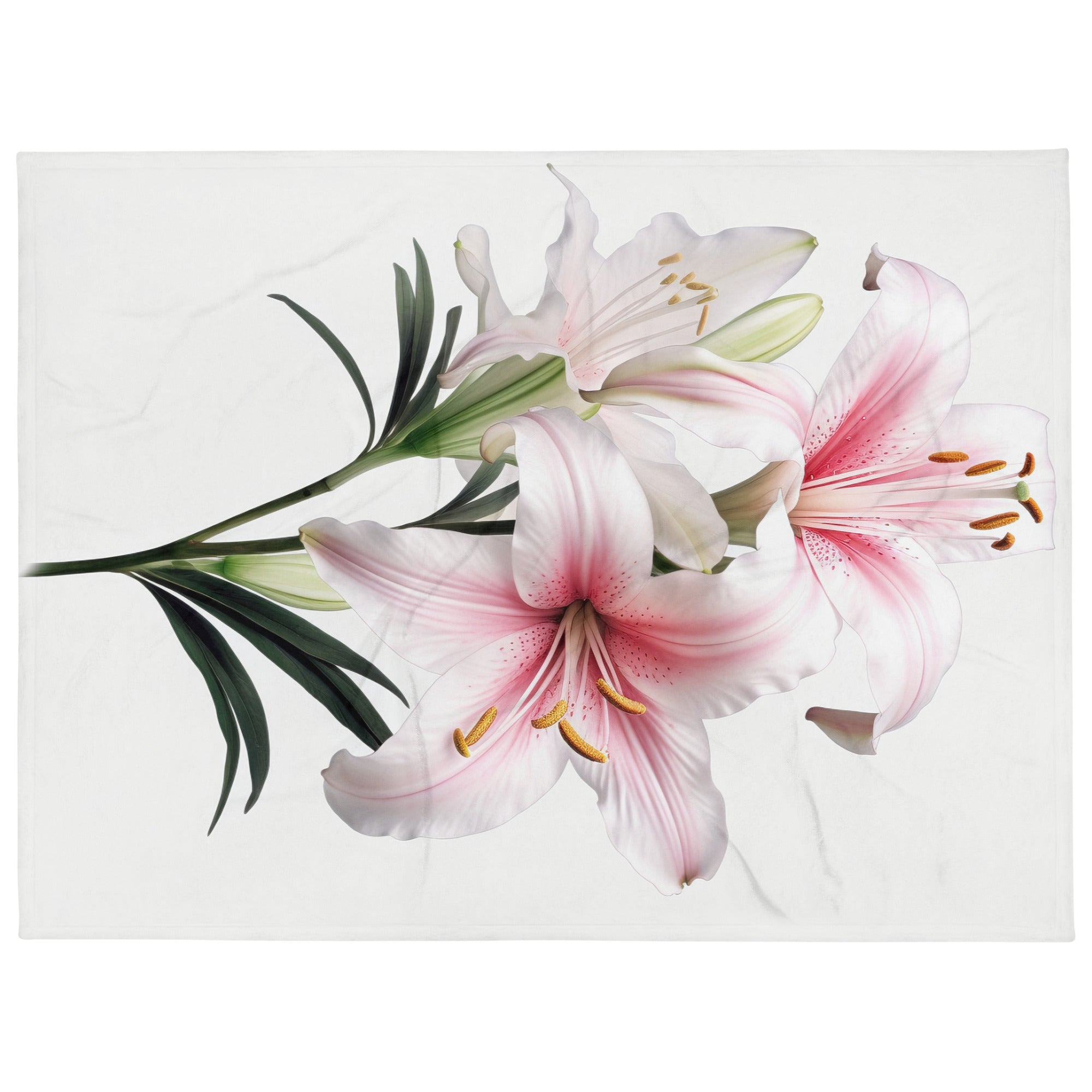 Belladonna Lily Flower Blanket by Visual Verse - Image 1