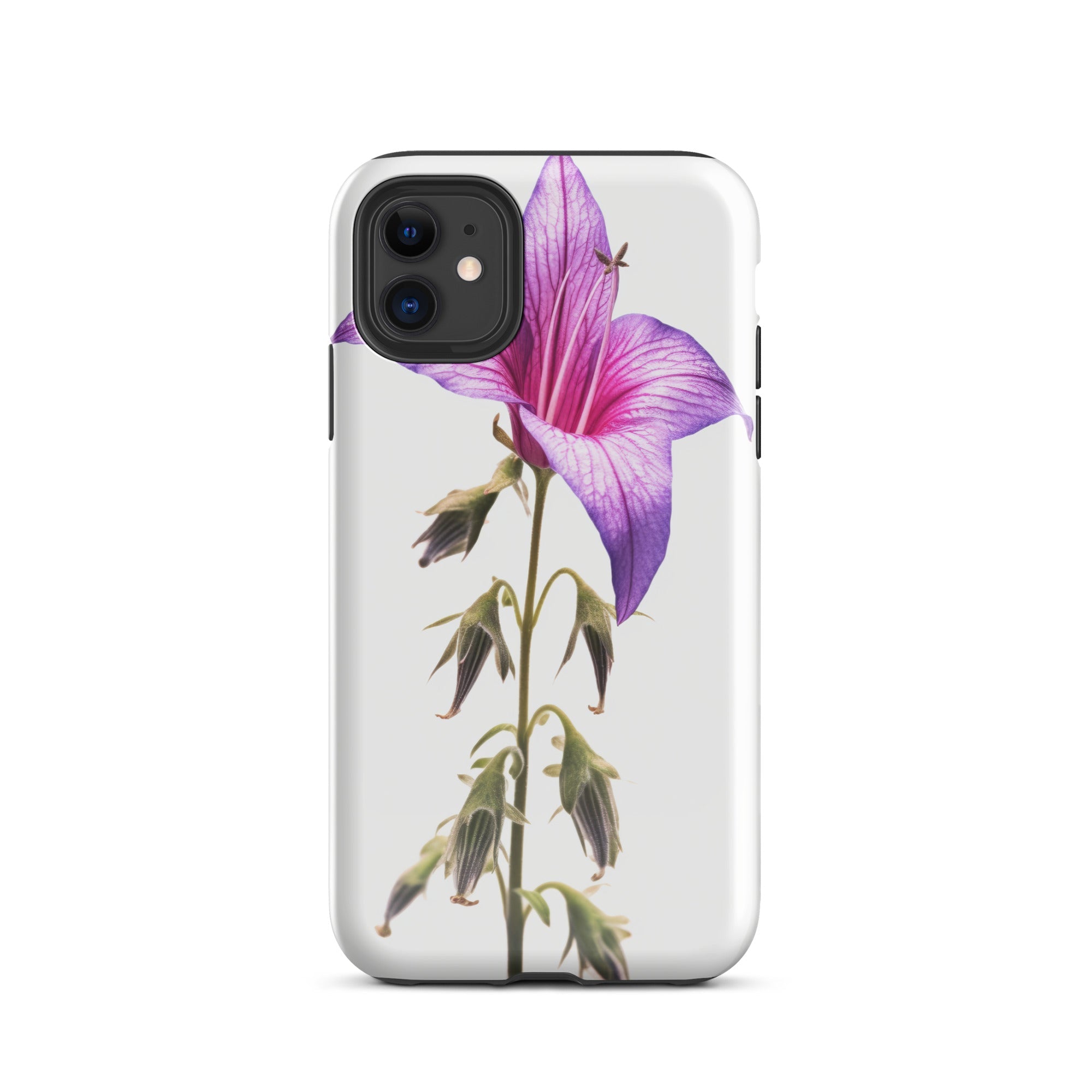 Bellflower Pink Flower iPhone Case by Visual Verse - Image 1
