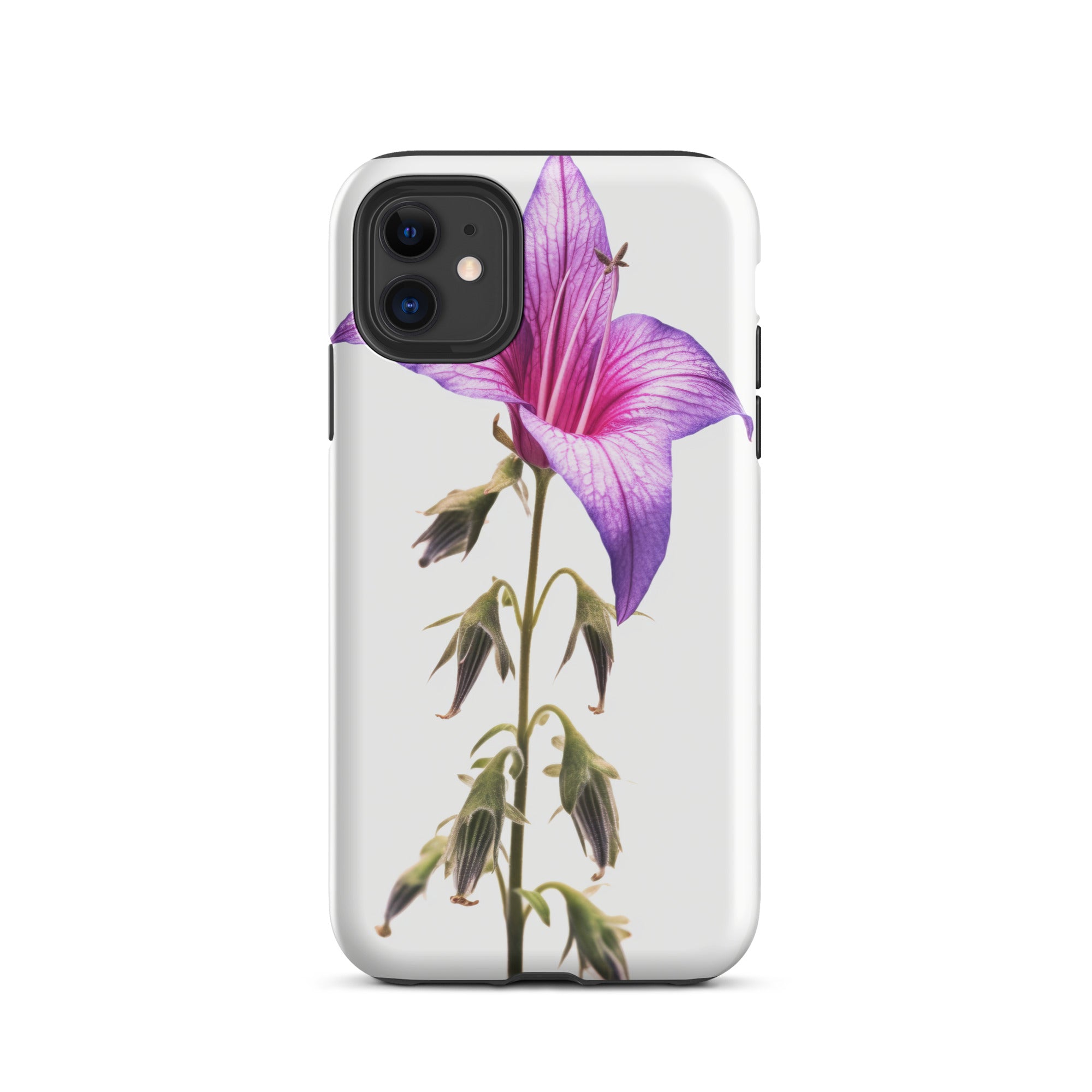 Bellflower Pink Flower iPhone Case by Visual Verse - Image 2