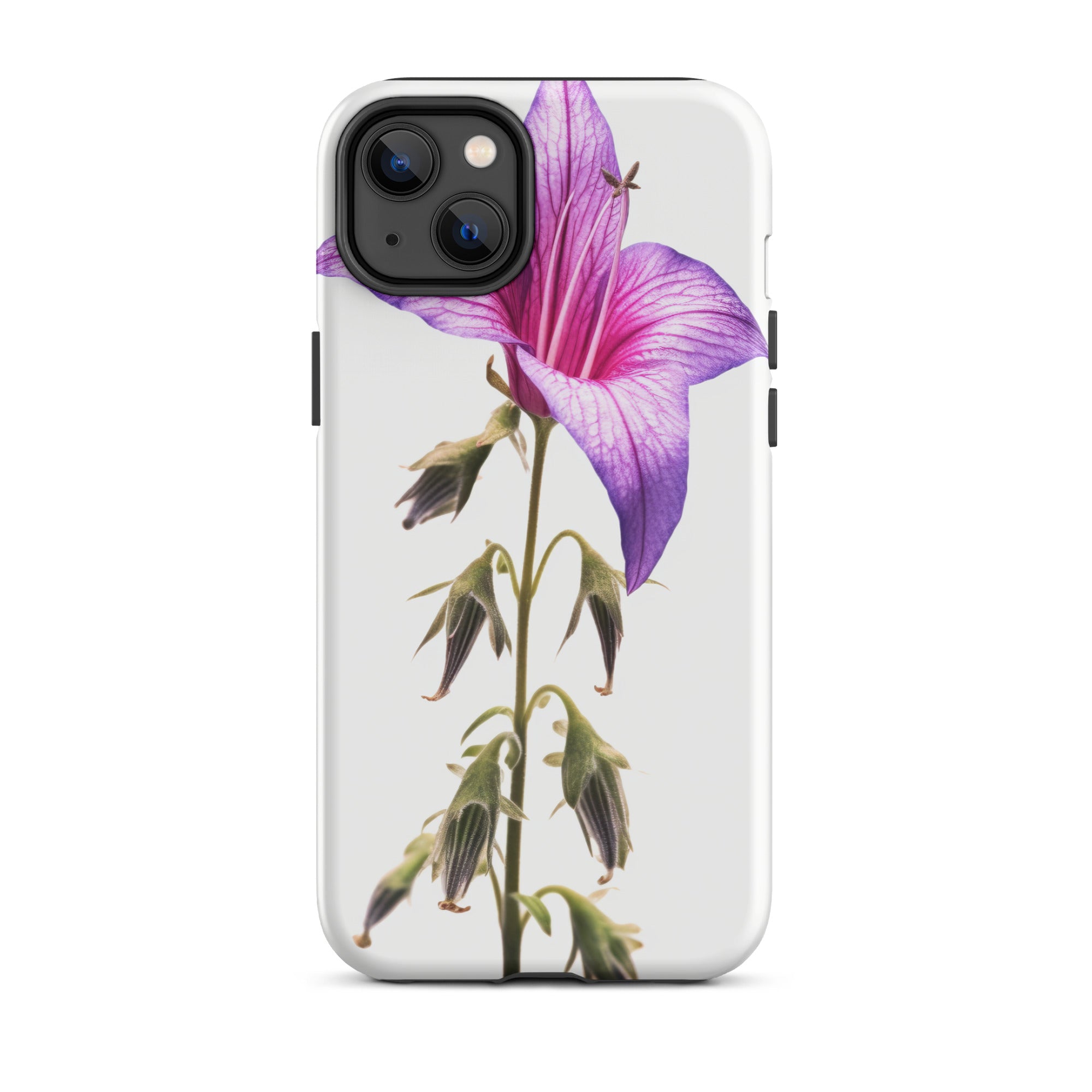 Bellflower Pink Flower iPhone Case by Visual Verse - Image 26