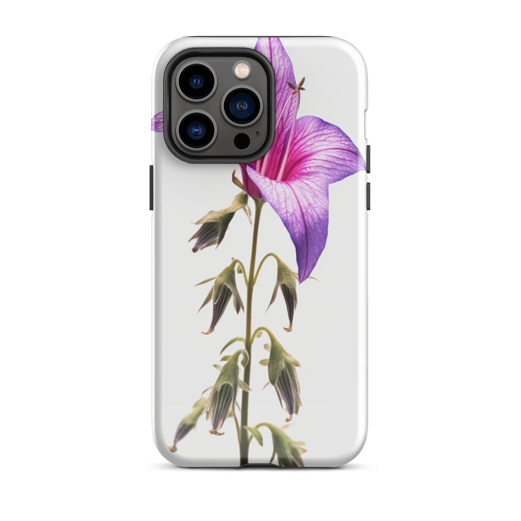Bellflower Pink Flower iPhone Case by Visual Verse - Image 29