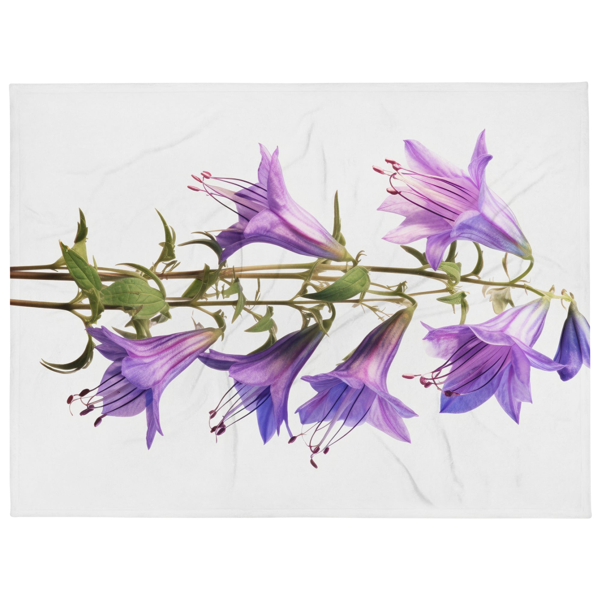 Bellflower Superba Flower Blanket by Visual Verse - Image 1