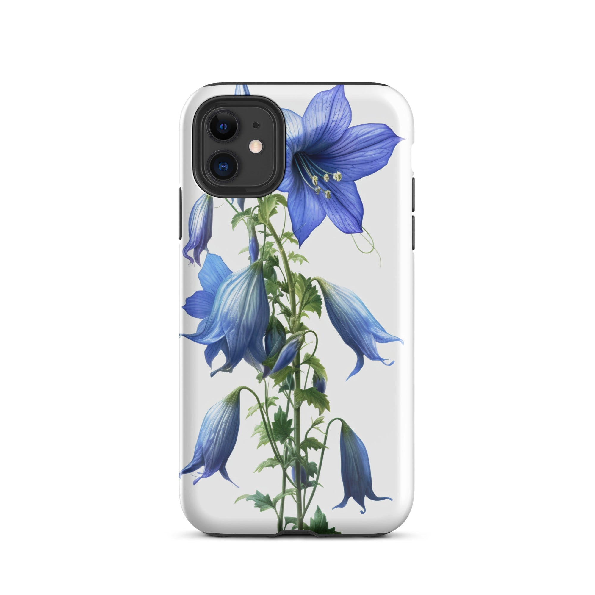 Bellflower Takion Blue Flower iPhone Case by Visual Verse - Image 1