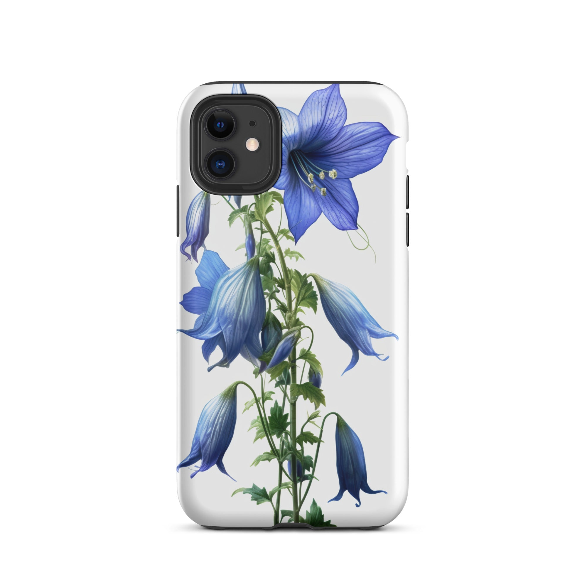 Bellflower Takion Blue Flower iPhone Case by Visual Verse - Image 2