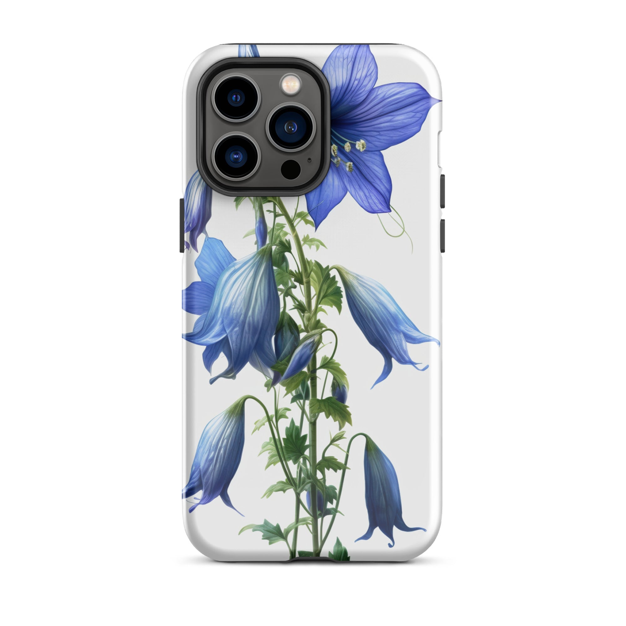 Bellflower Takion Blue Flower iPhone Case by Visual Verse - Image 29