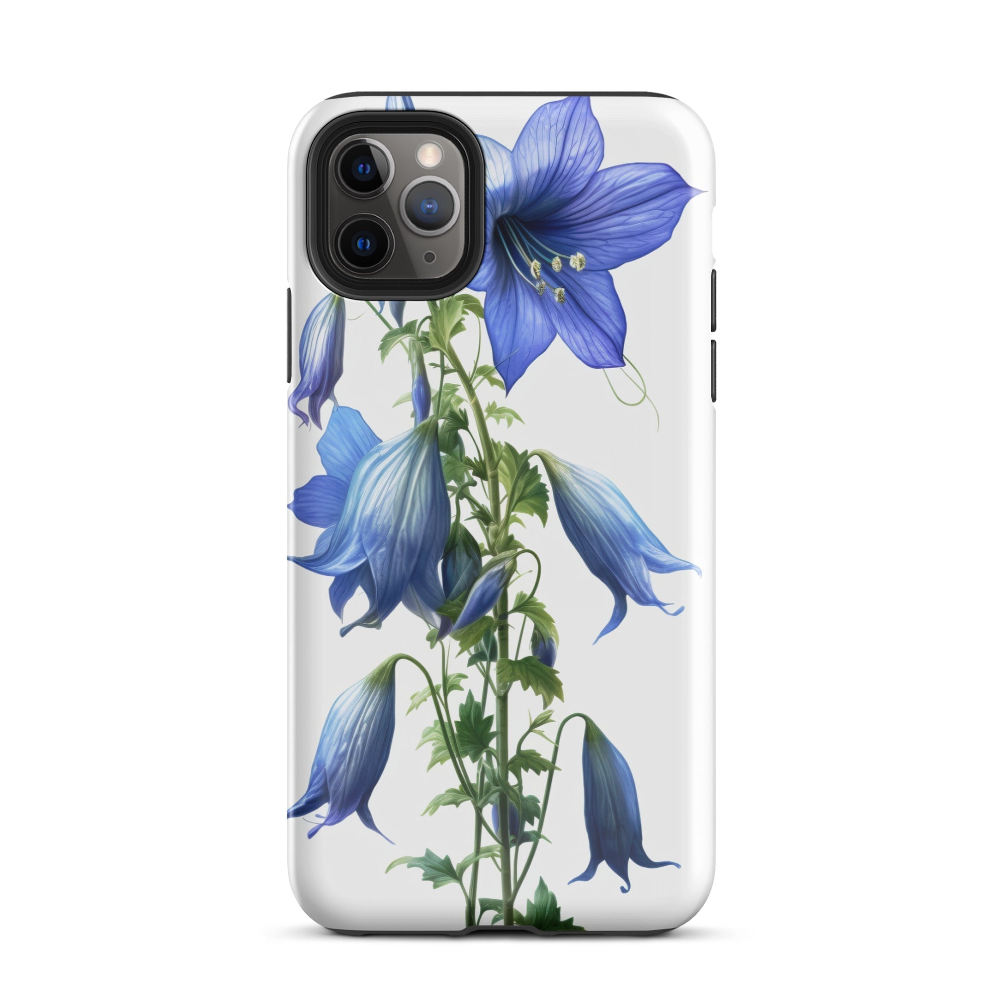 Bellflower Takion Blue Flower iPhone Case by Visual Verse - Image 5