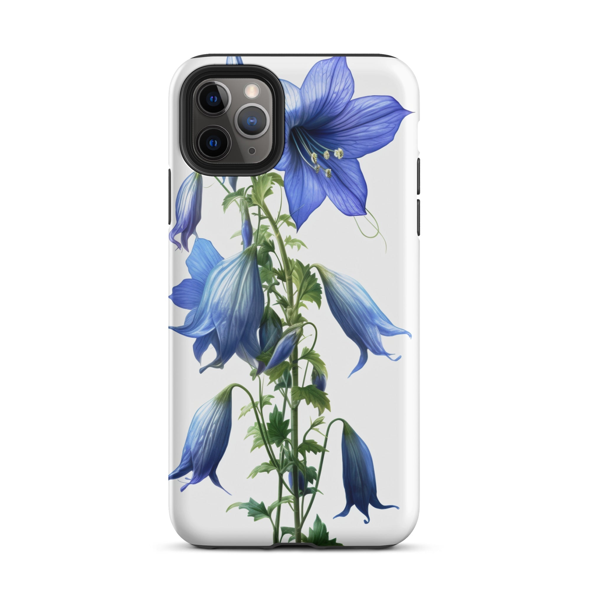 Bellflower Takion Blue Flower iPhone Case by Visual Verse - Image 6