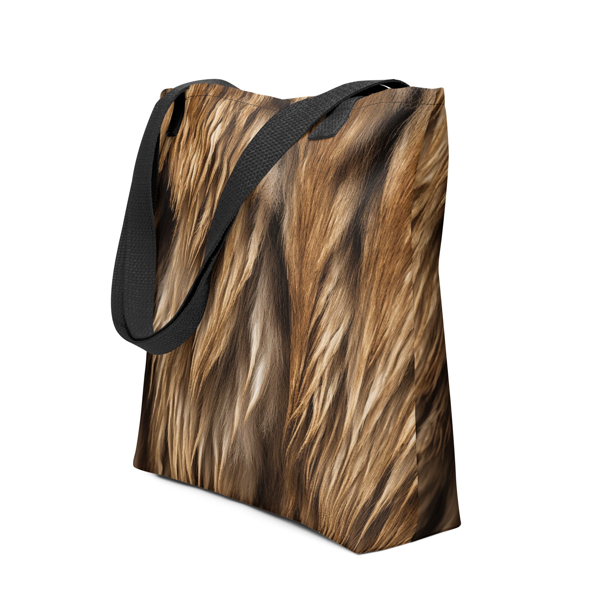 Bison Fur Tote Bag by Visual Verse - Image 1