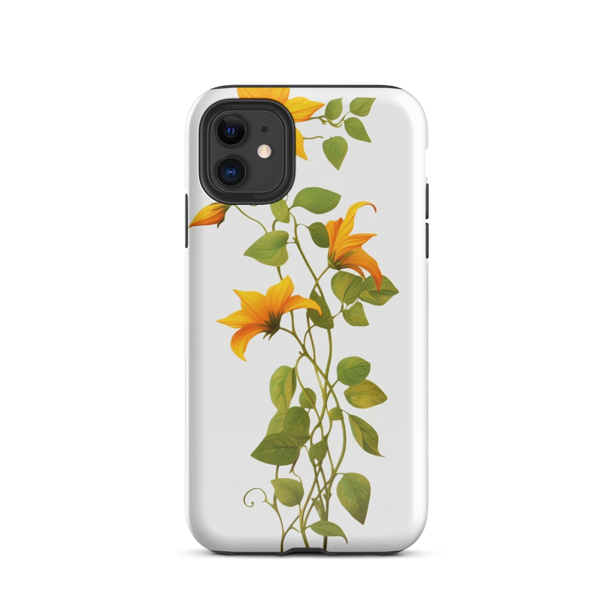 Black-Eyed Susan Vine Flower iPhone Case by Visual Verse - Image 1