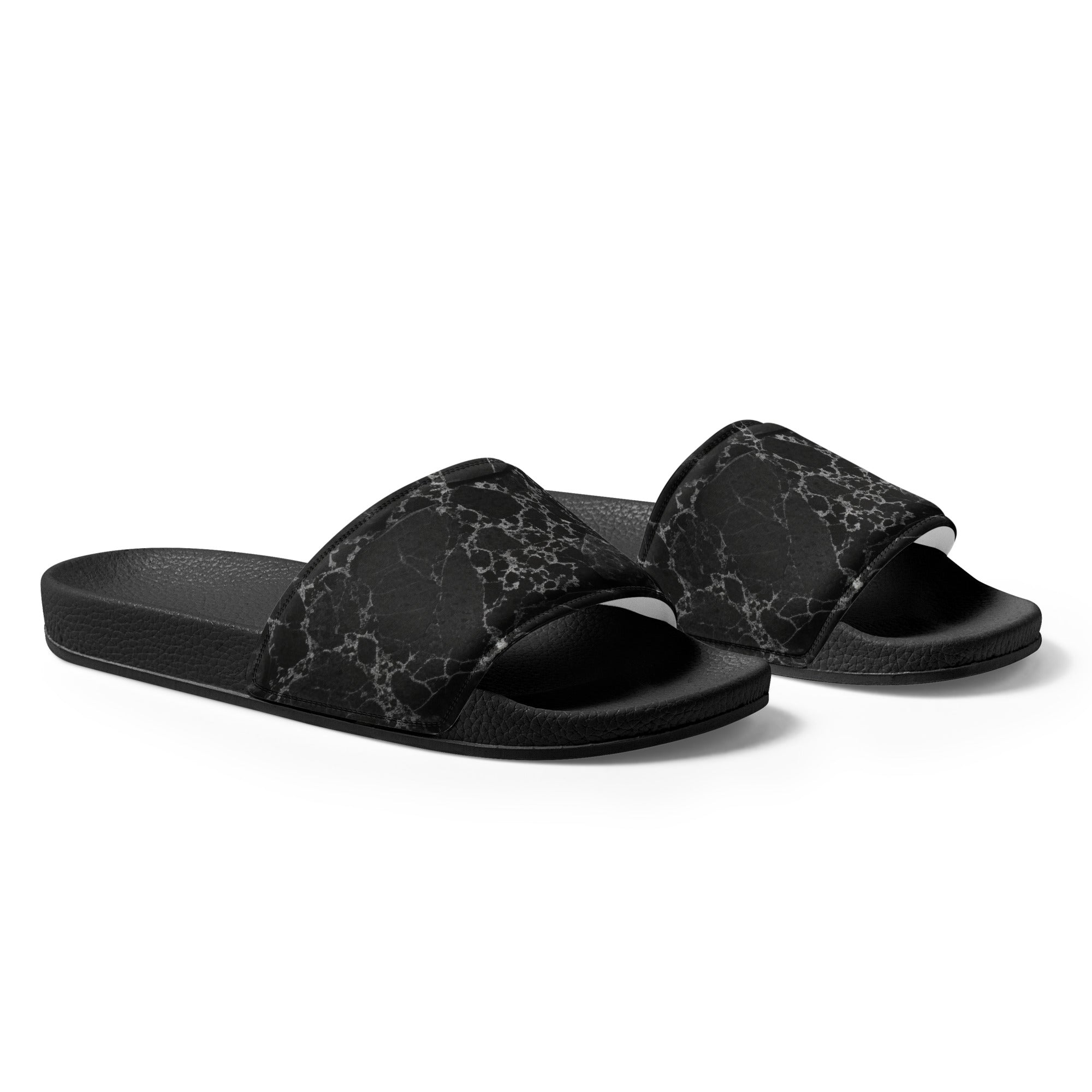 Black Granite Men's Slides by Visual Verse - Image 4