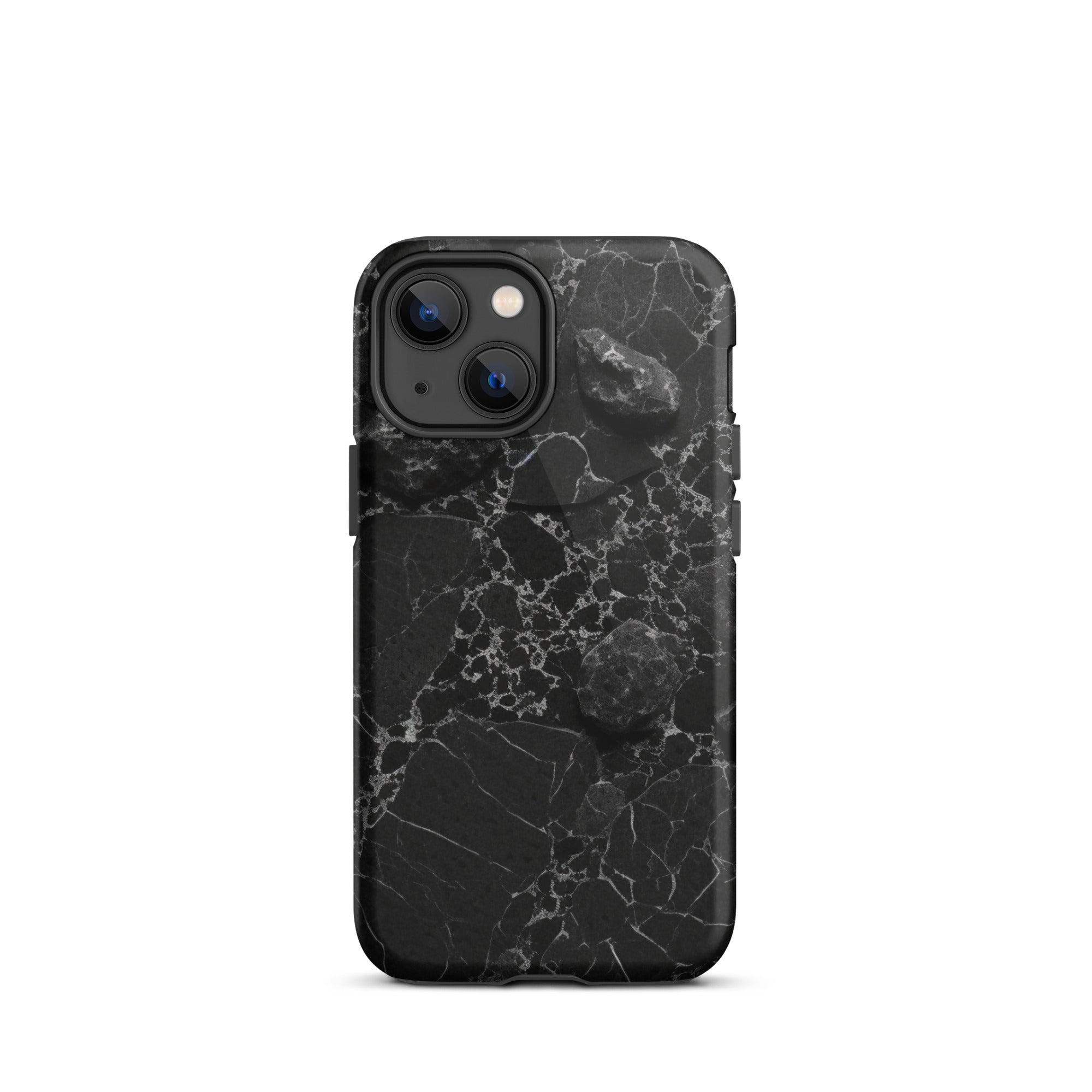Black White Lined Granite iPhone Case by Visual Verse - Image 15