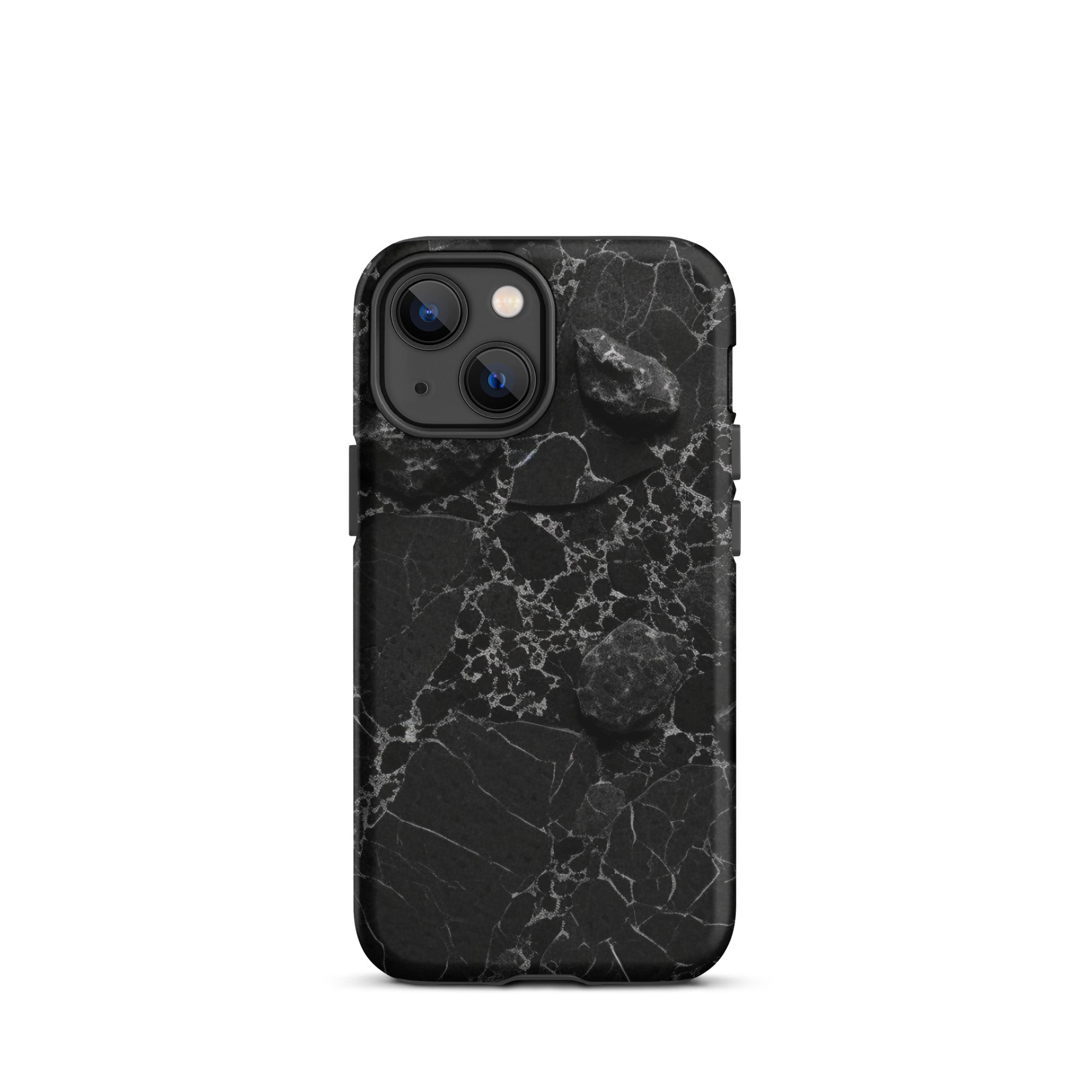 Black White Lined Granite iPhone Case by Visual Verse - Image 16