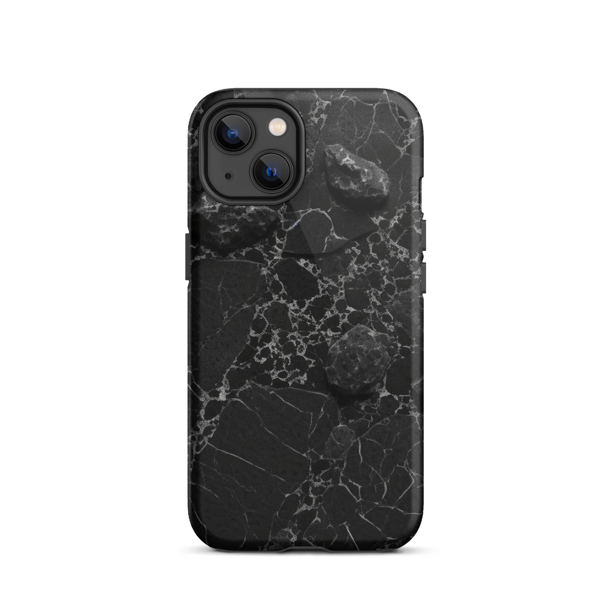 Black White Lined Granite iPhone Case by Visual Verse - Image 17
