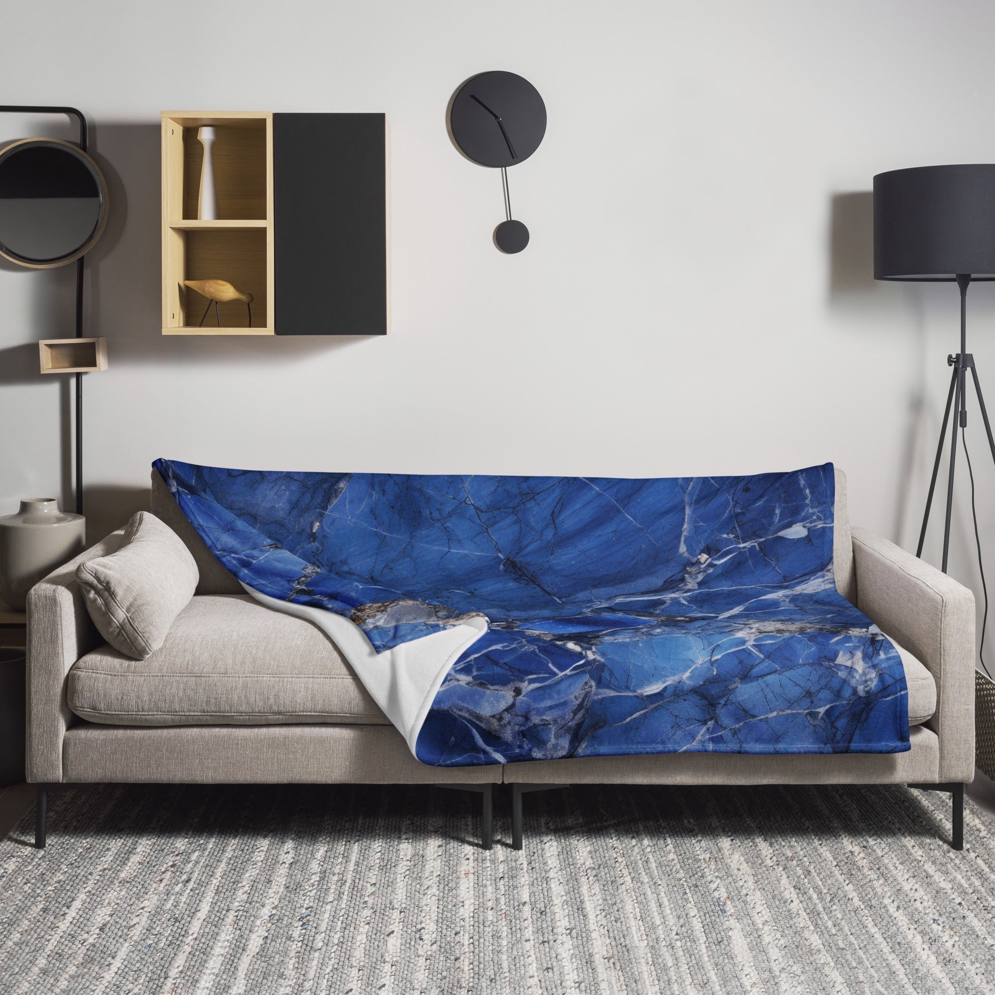 Blue Bahia Granite Blanket by Visual Verse - Image 1