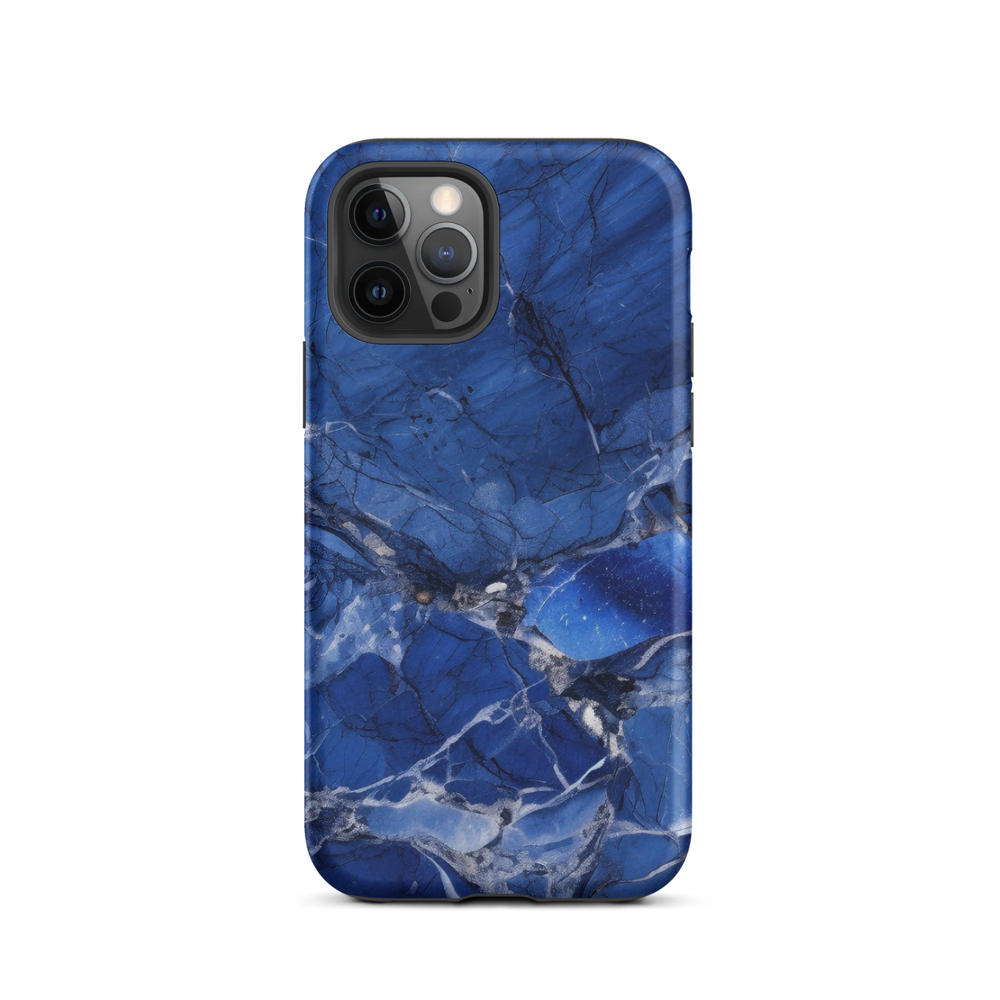 Blue Bahia Granite iPhone Case by Visual Verse - Image 12