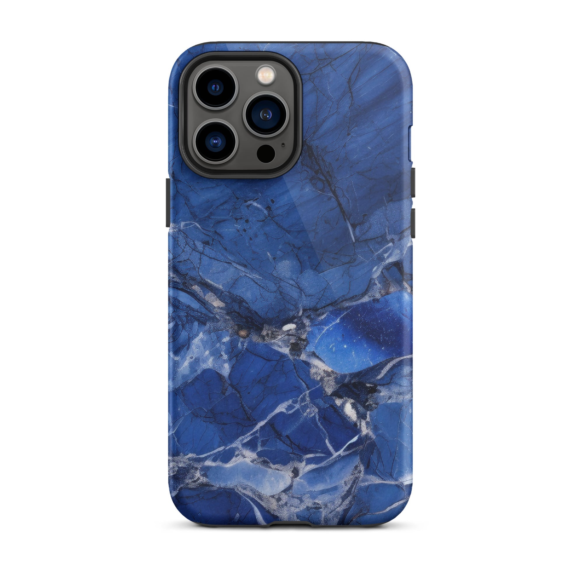 Blue Bahia Granite iPhone Case by Visual Verse - Image 21