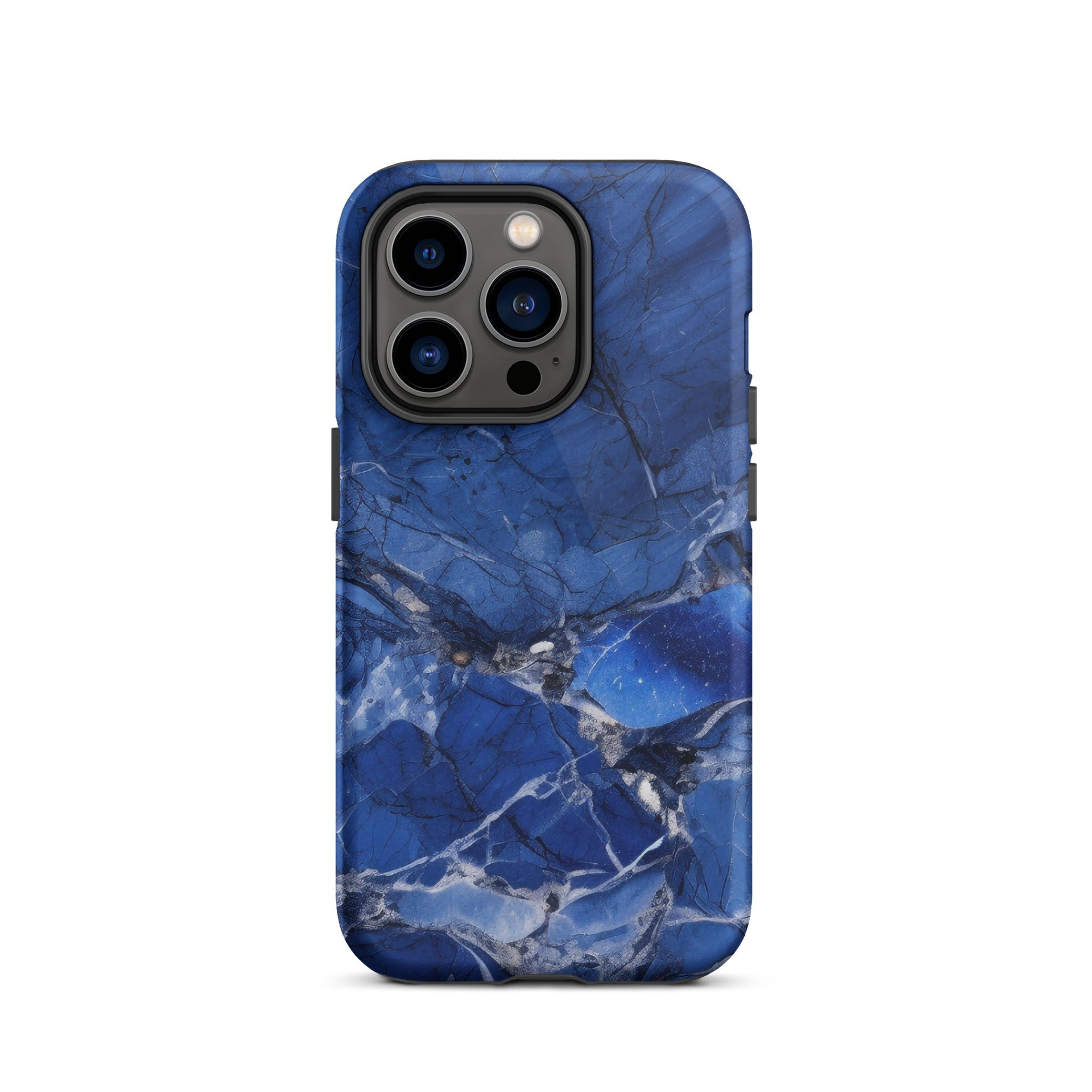 Blue Bahia Granite iPhone Case by Visual Verse - Image 27