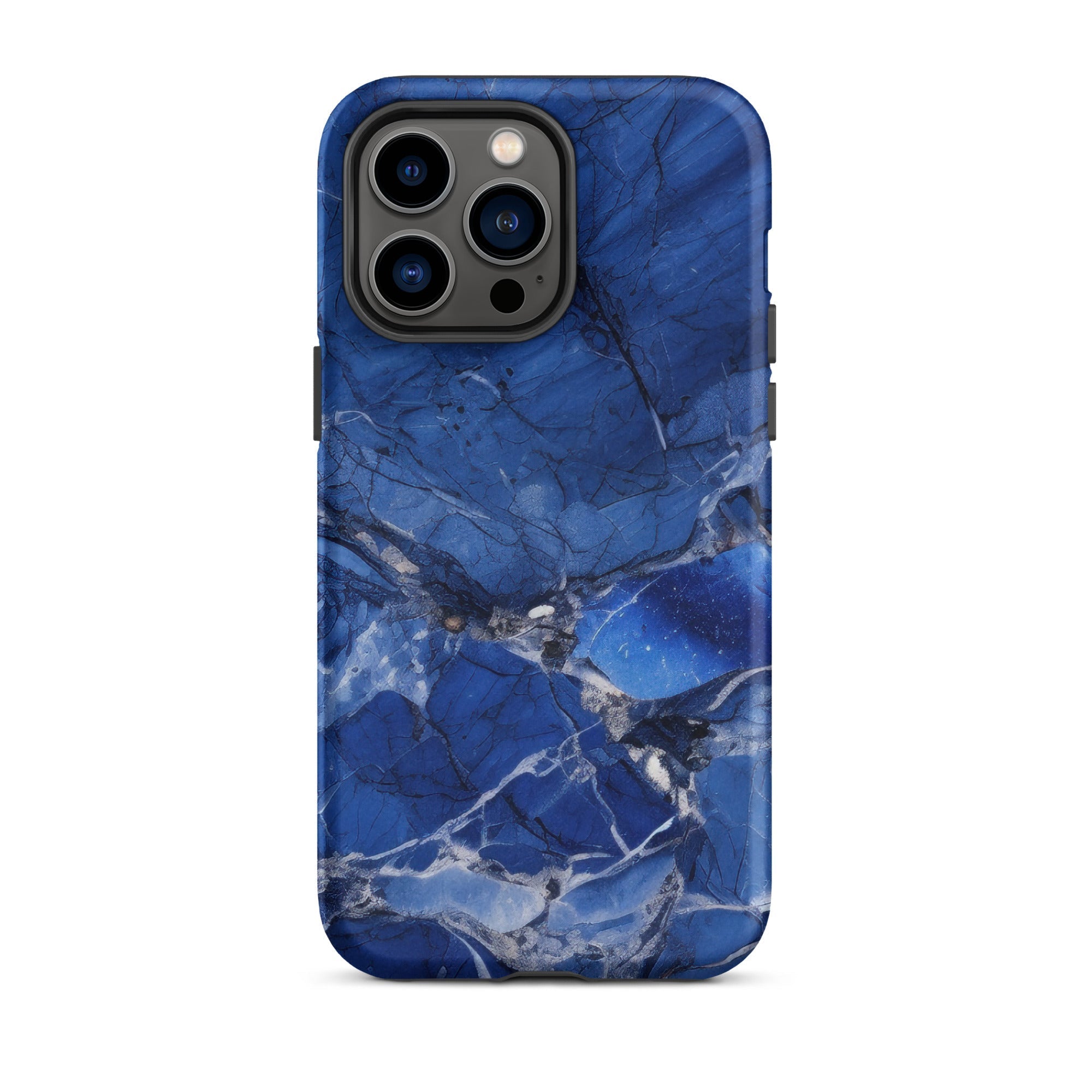 Blue Bahia Granite iPhone Case by Visual Verse - Image 30