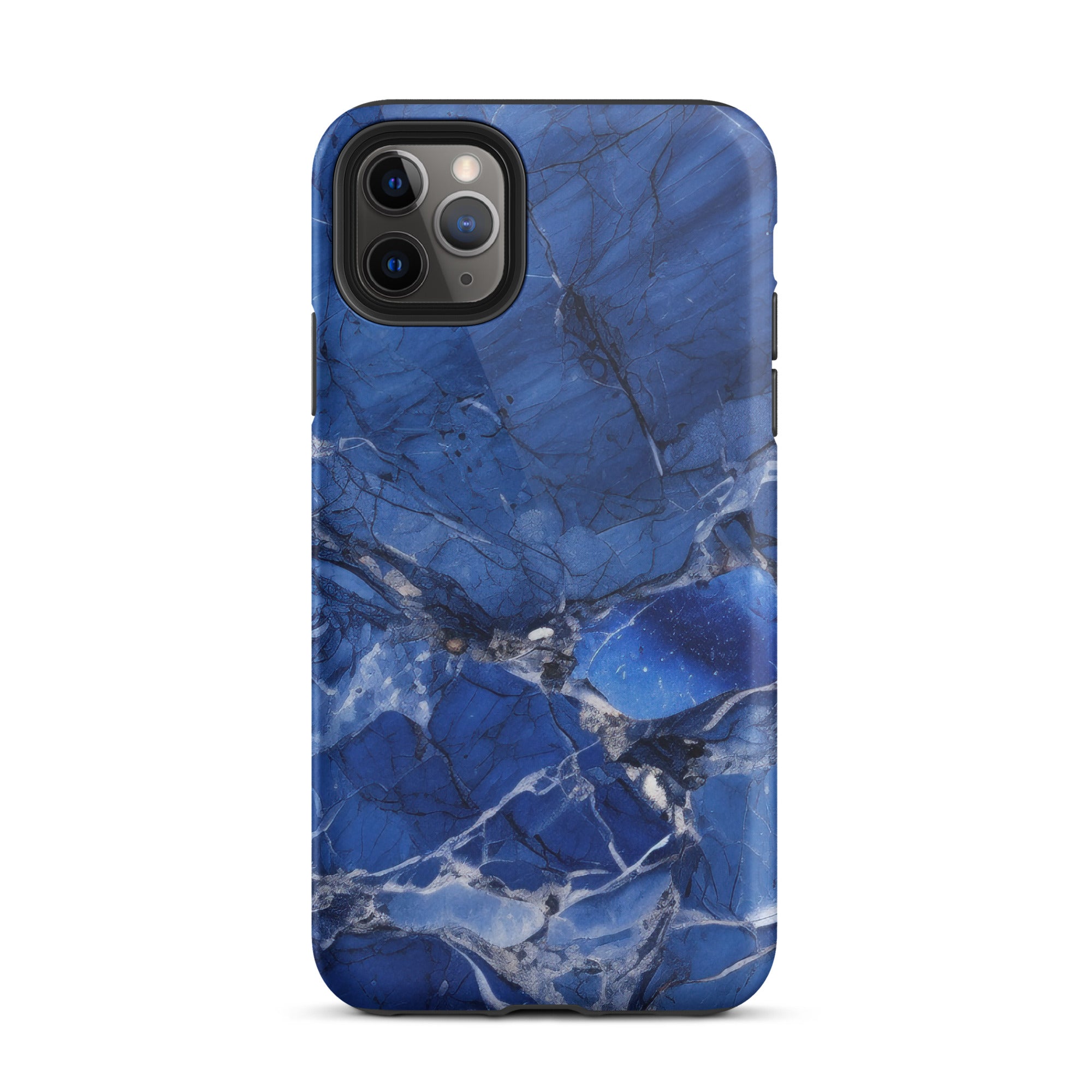 Blue Bahia Granite iPhone Case by Visual Verse - Image 5