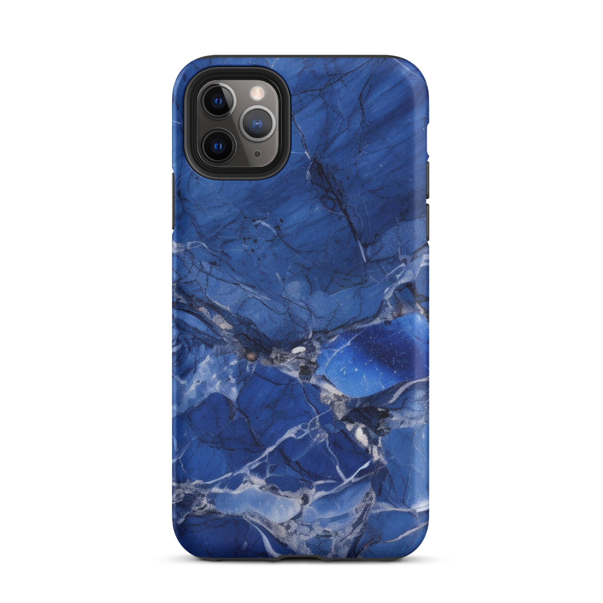 Blue Bahia Granite iPhone Case by Visual Verse - Image 6