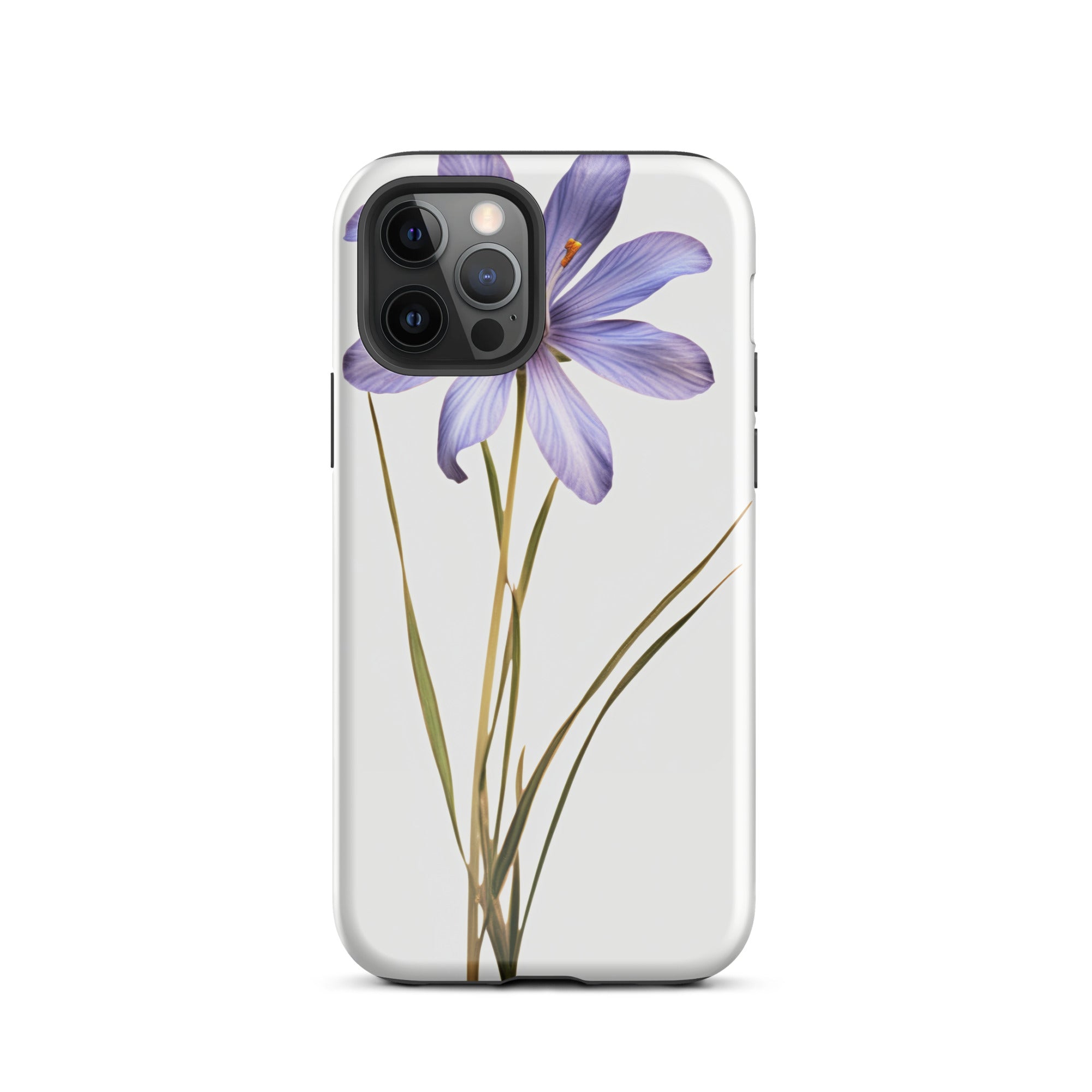 Blue Eyed Grass Flower iPhone Case by Visual Verse - Image 11