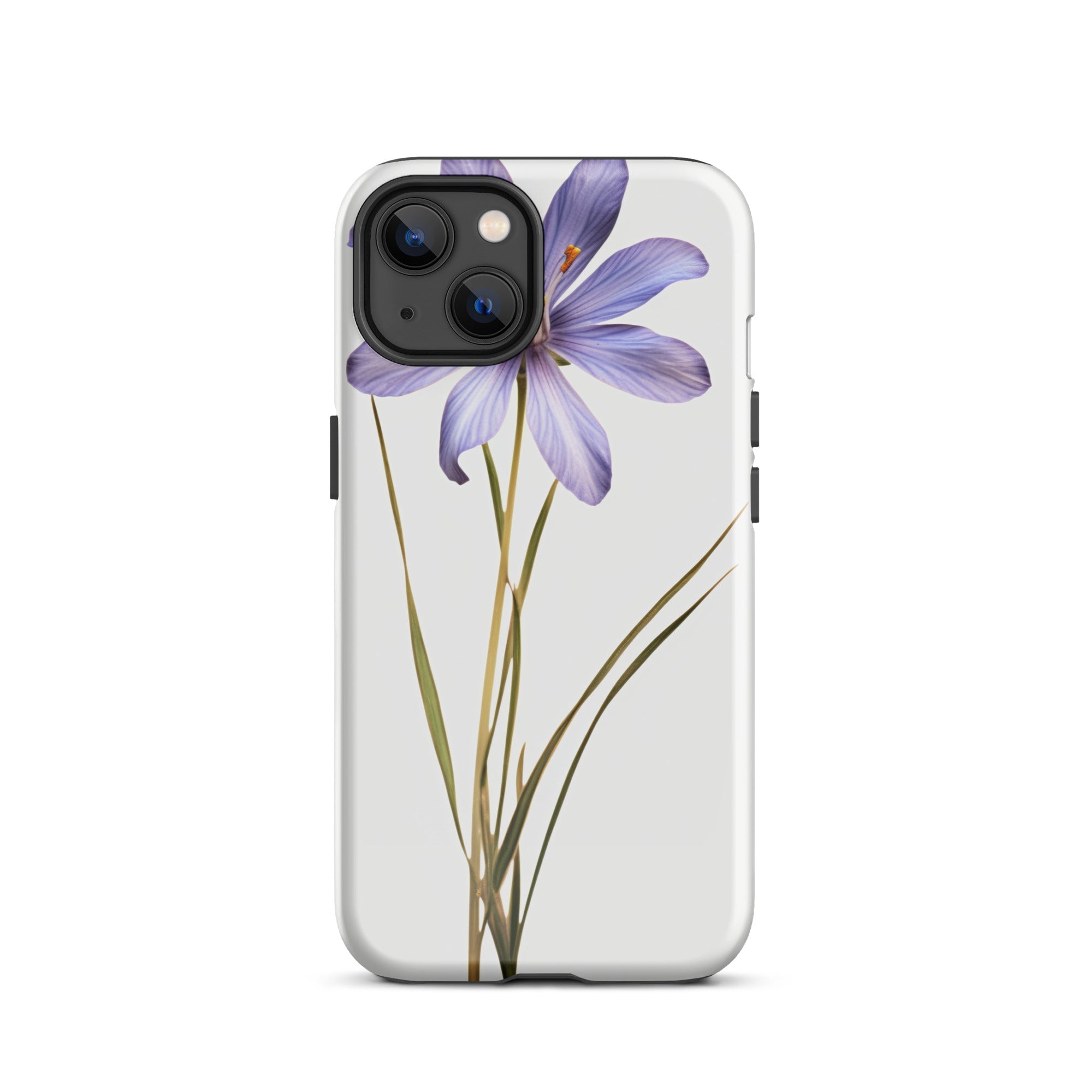 Blue Eyed Grass Flower iPhone Case by Visual Verse - Image 17