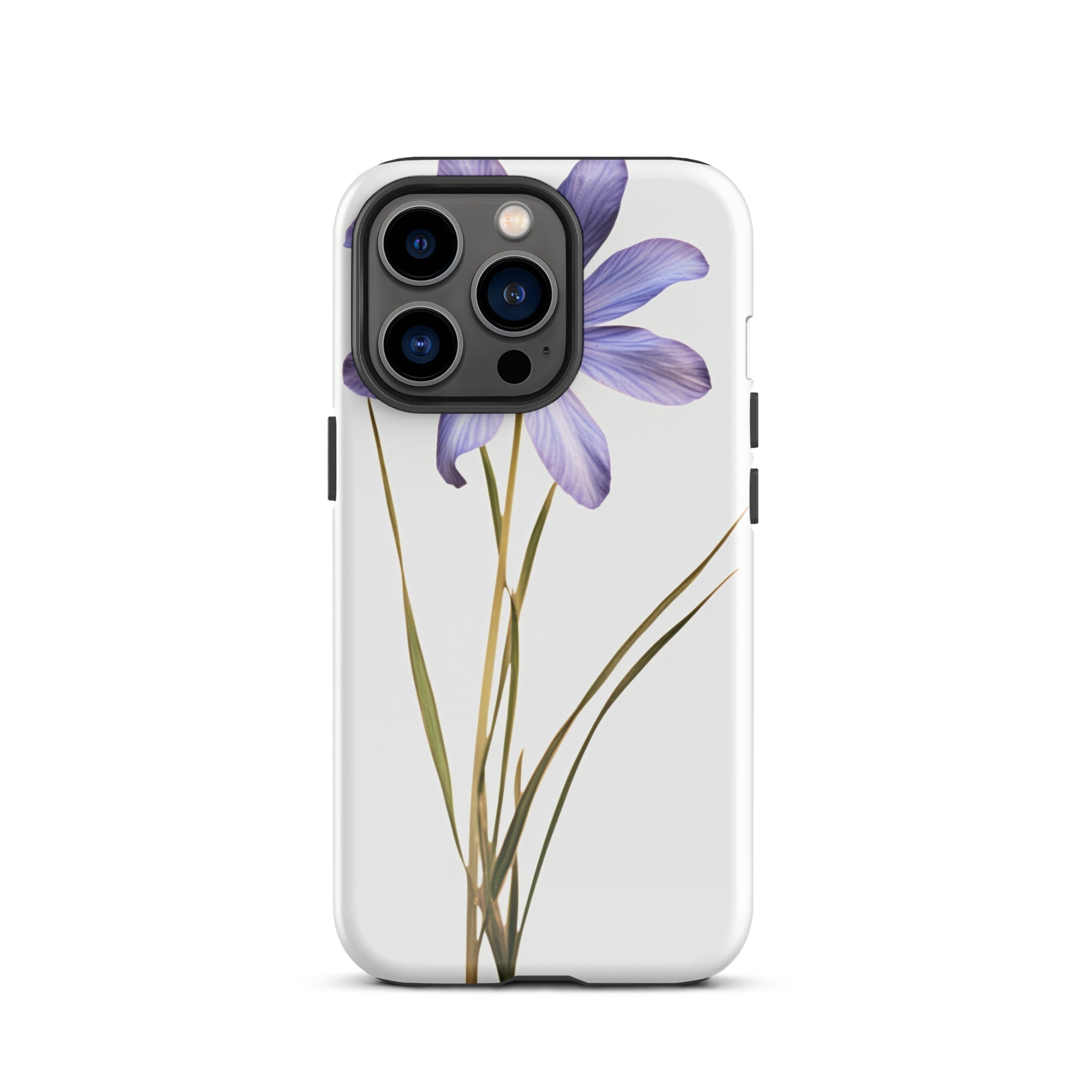 Blue Eyed Grass Flower iPhone Case by Visual Verse - Image 19