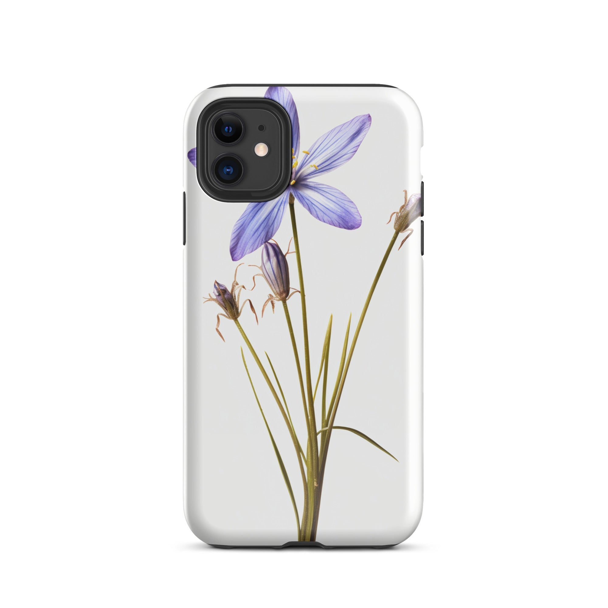 Blue-Eyed Grass Flower iPhone Case by Visual Verse - Image 1
