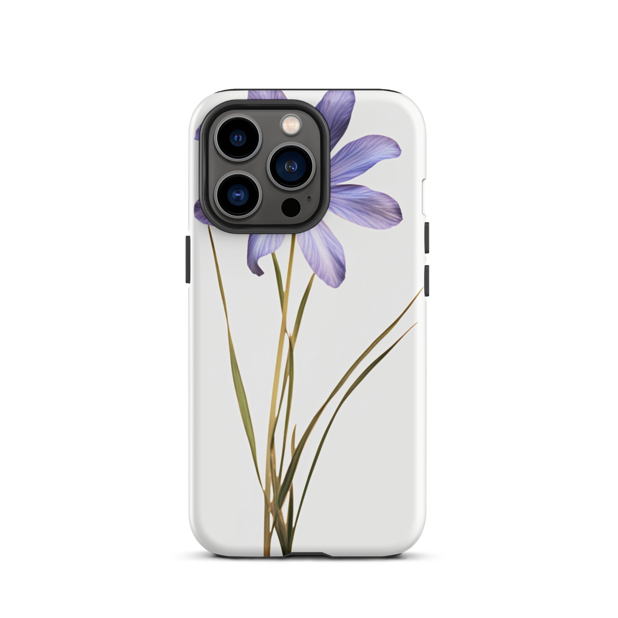 Blue Eyed Grass Flower iPhone Case by Visual Verse - Image 20