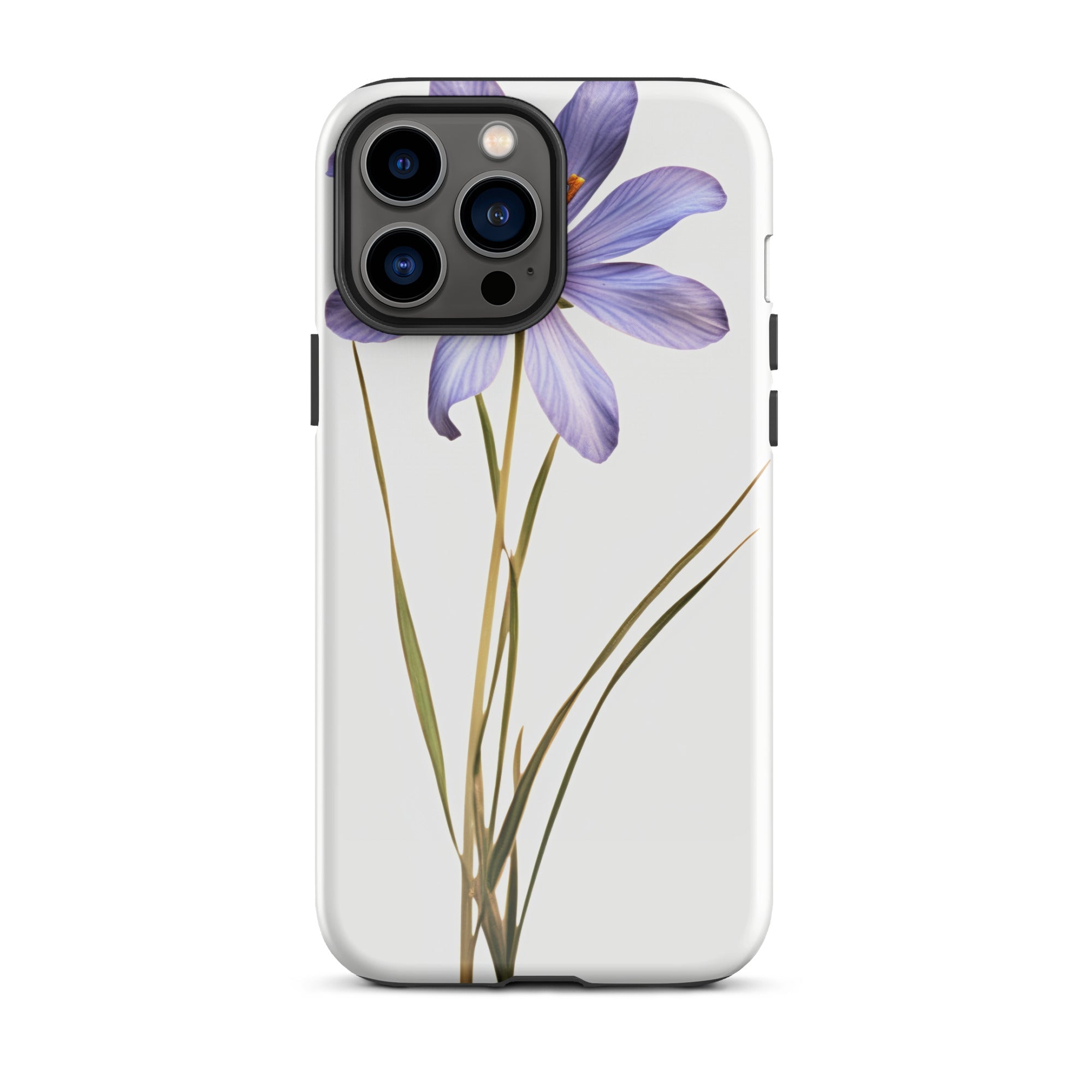 Blue Eyed Grass Flower iPhone Case by Visual Verse - Image 21