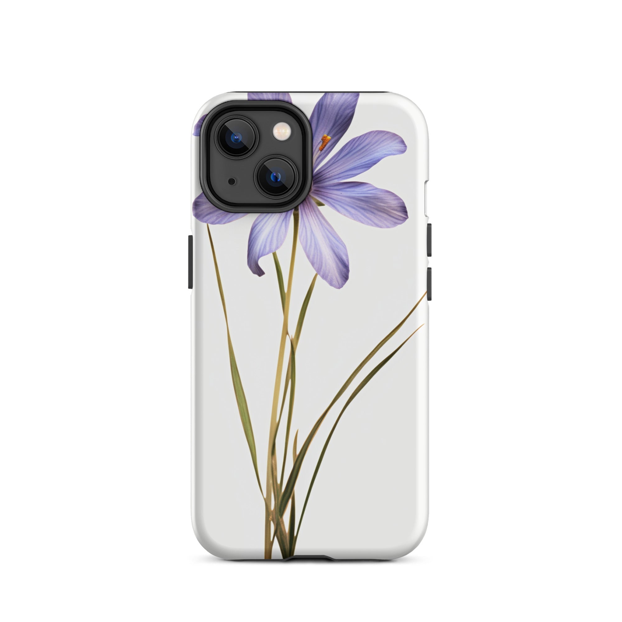 Blue Eyed Grass Flower iPhone Case by Visual Verse - Image 24