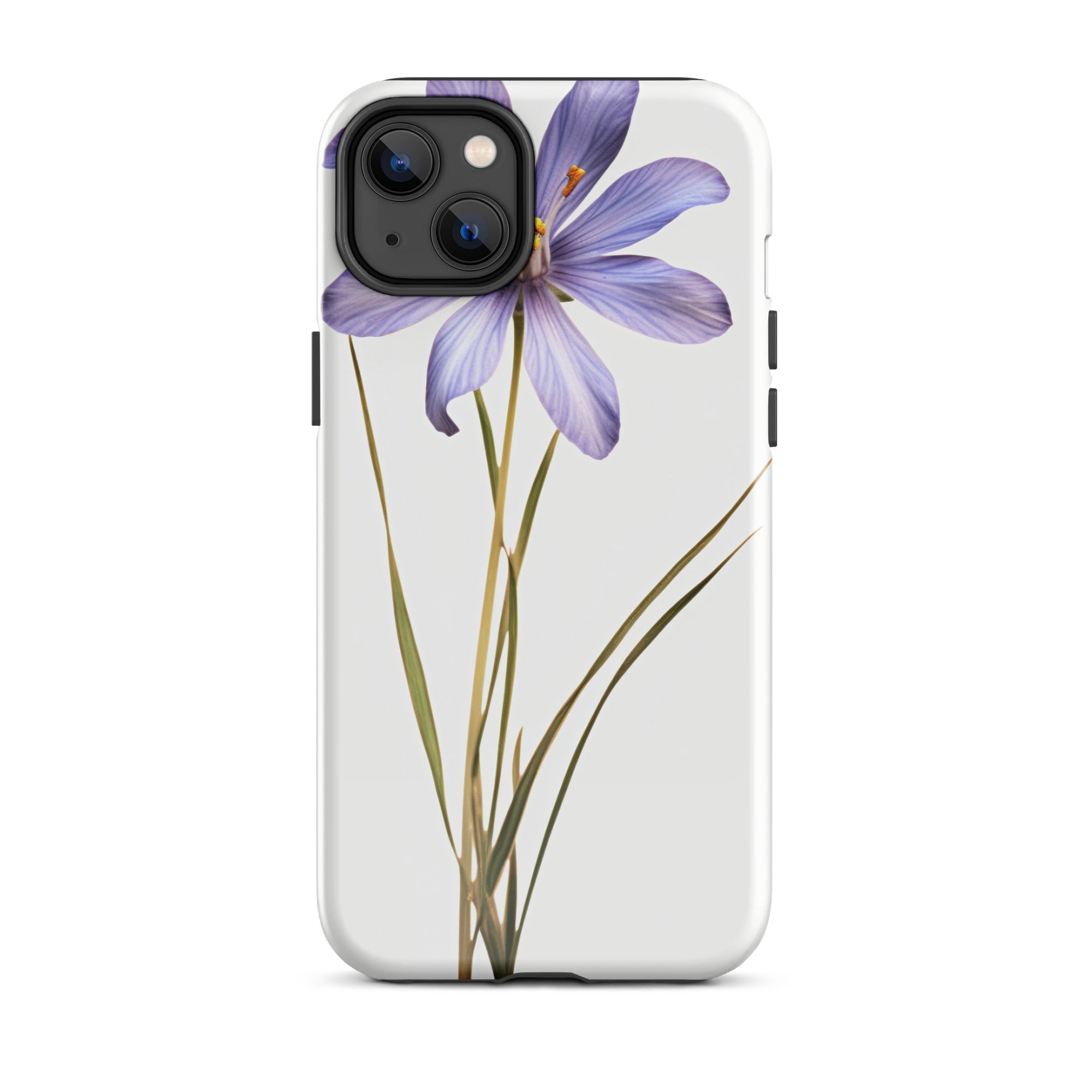 Blue Eyed Grass Flower iPhone Case by Visual Verse - Image 25