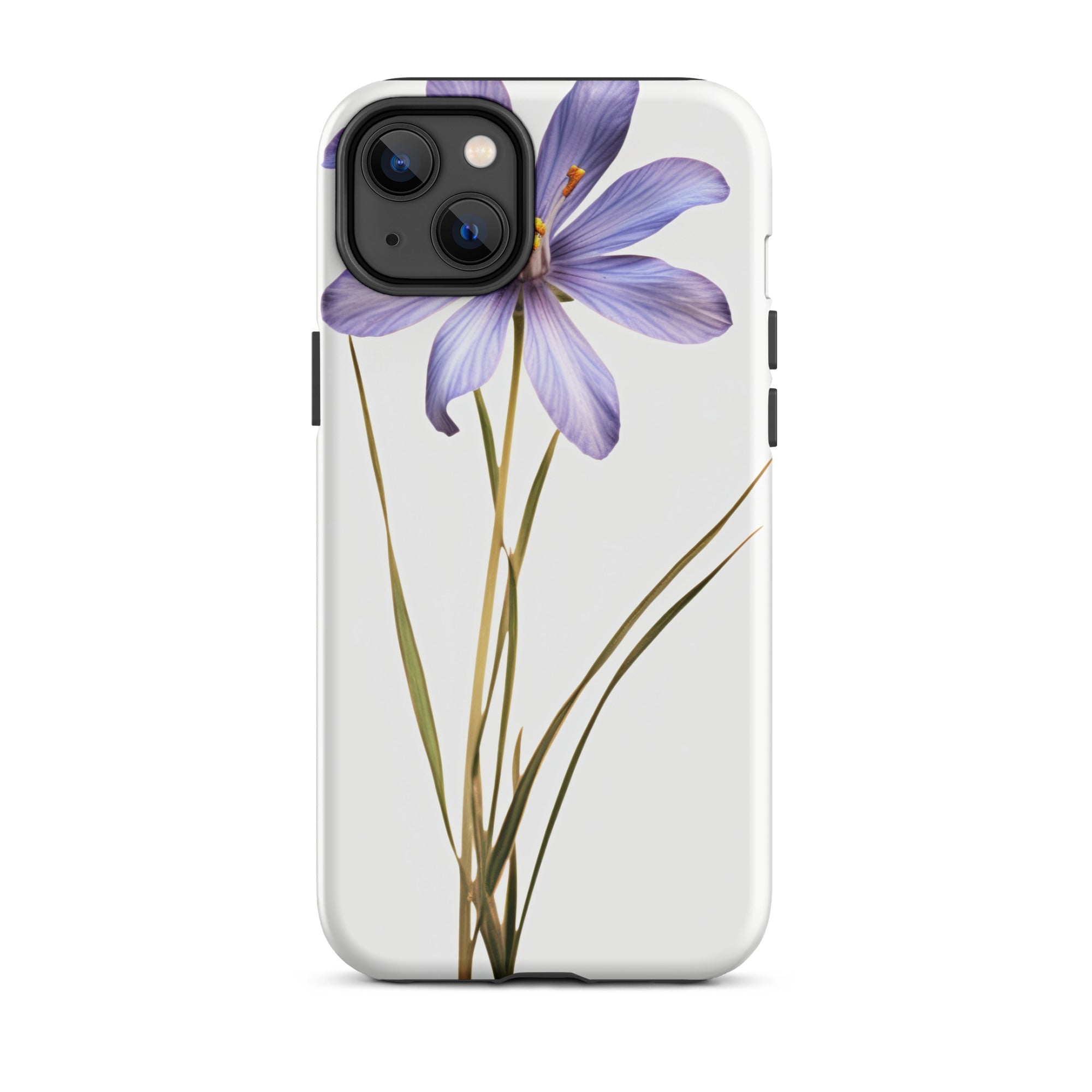 Blue Eyed Grass Flower iPhone Case by Visual Verse - Image 26