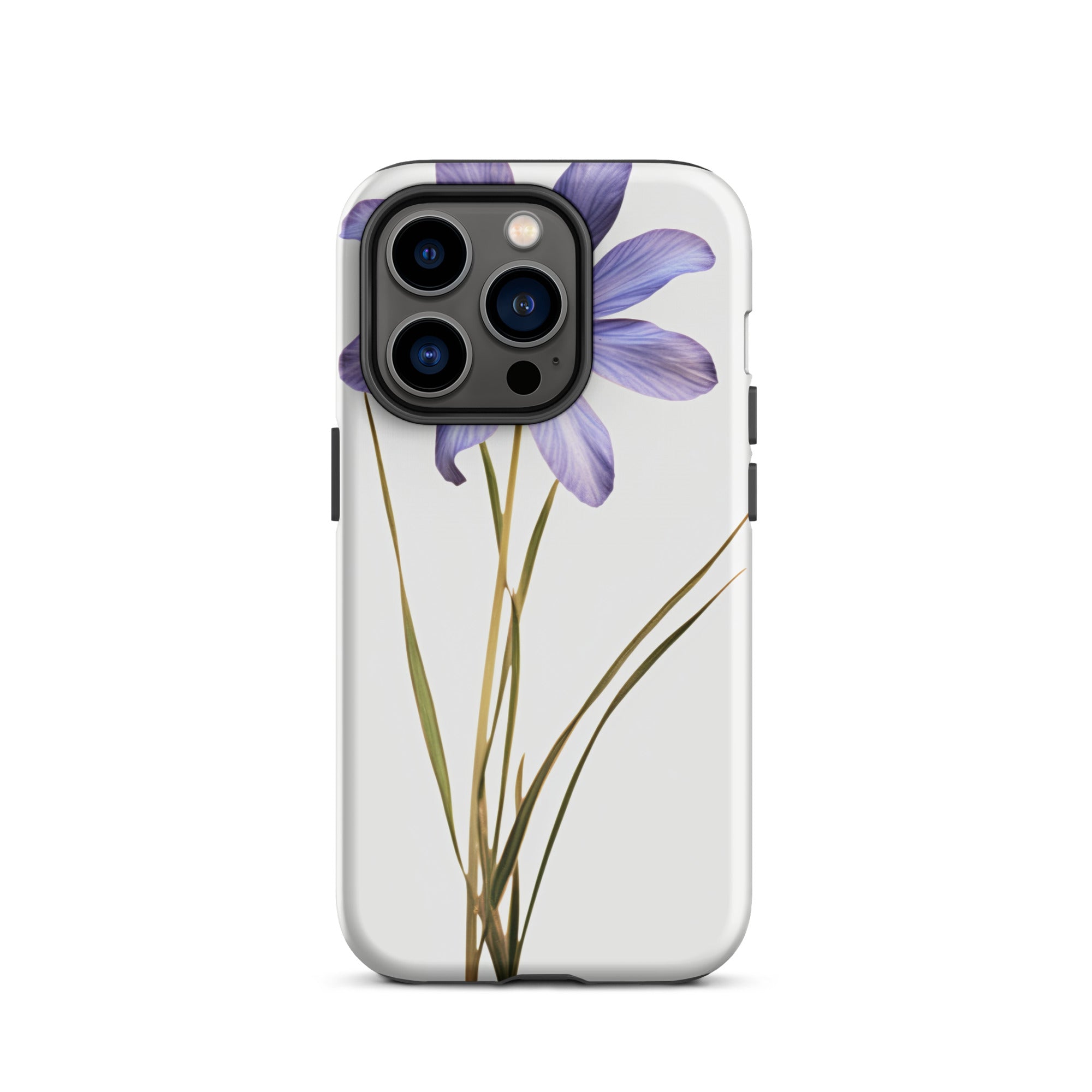 Blue Eyed Grass Flower iPhone Case by Visual Verse - Image 28