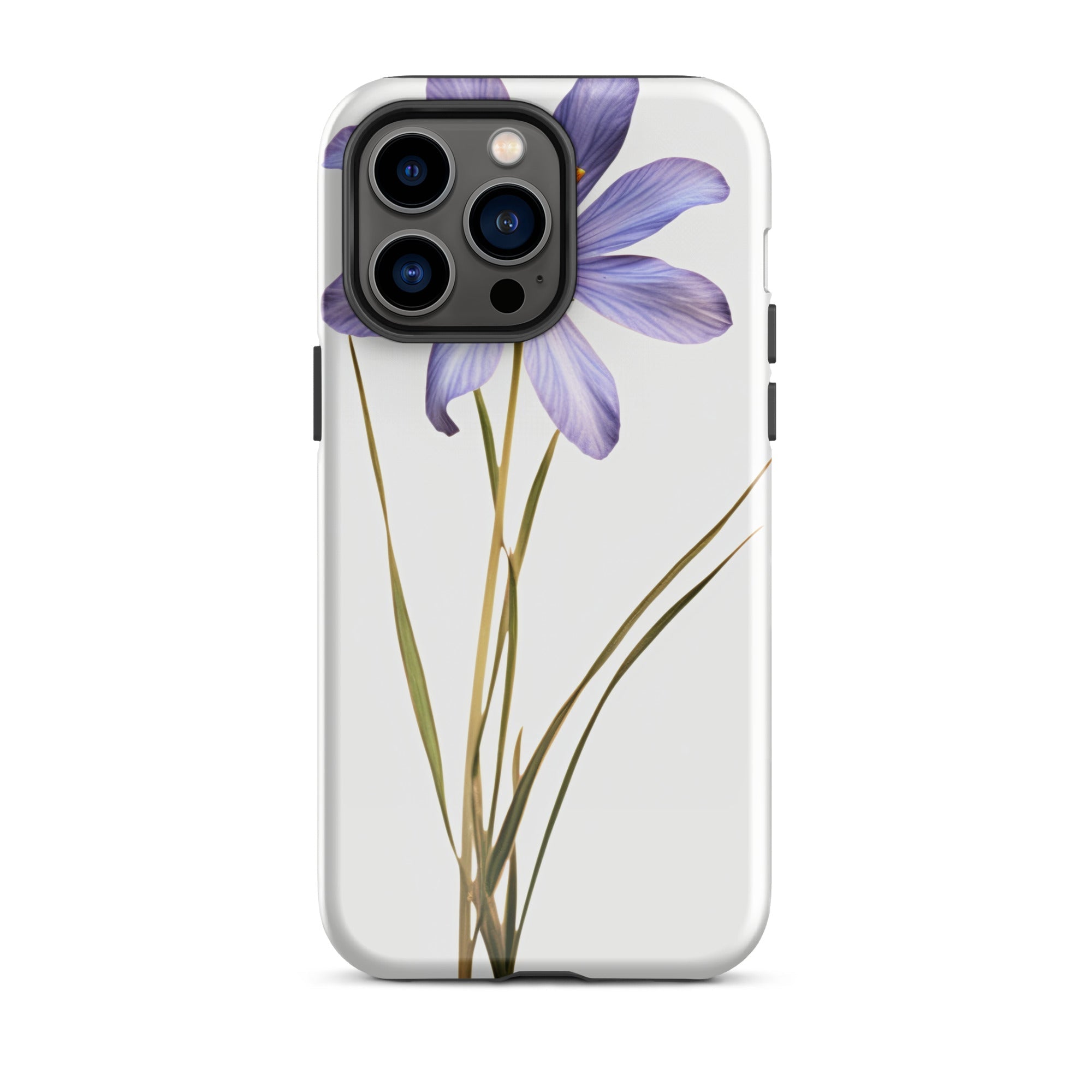 Blue Eyed Grass Flower iPhone Case by Visual Verse - Image 29