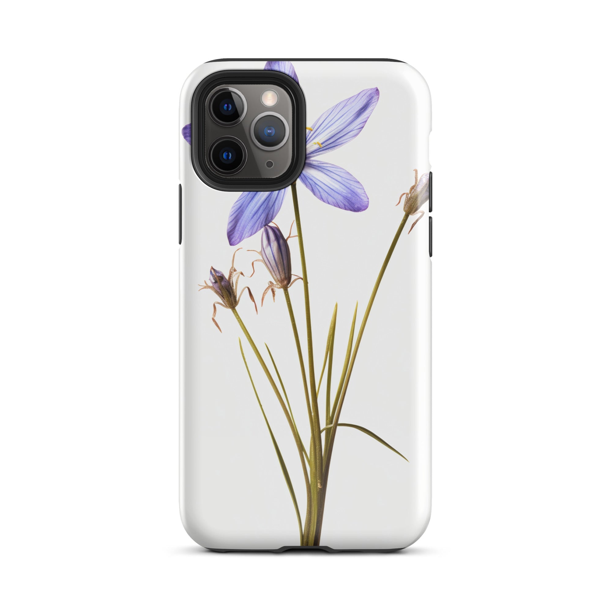 Blue-Eyed Grass Flower iPhone Case by Visual Verse - Image 3