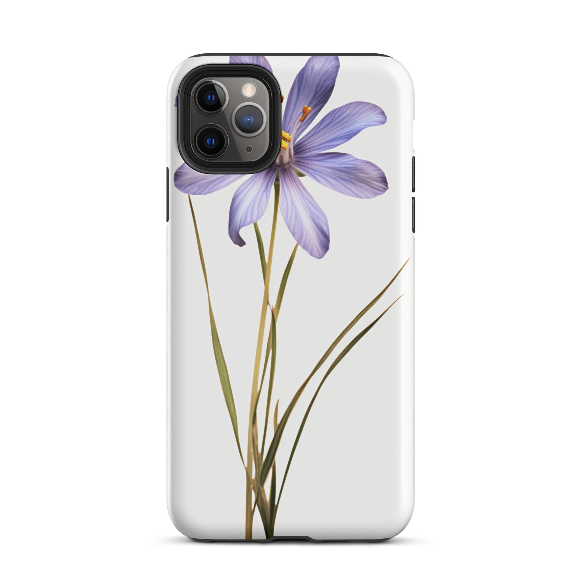 Blue Eyed Grass Flower iPhone Case by Visual Verse - Image 6