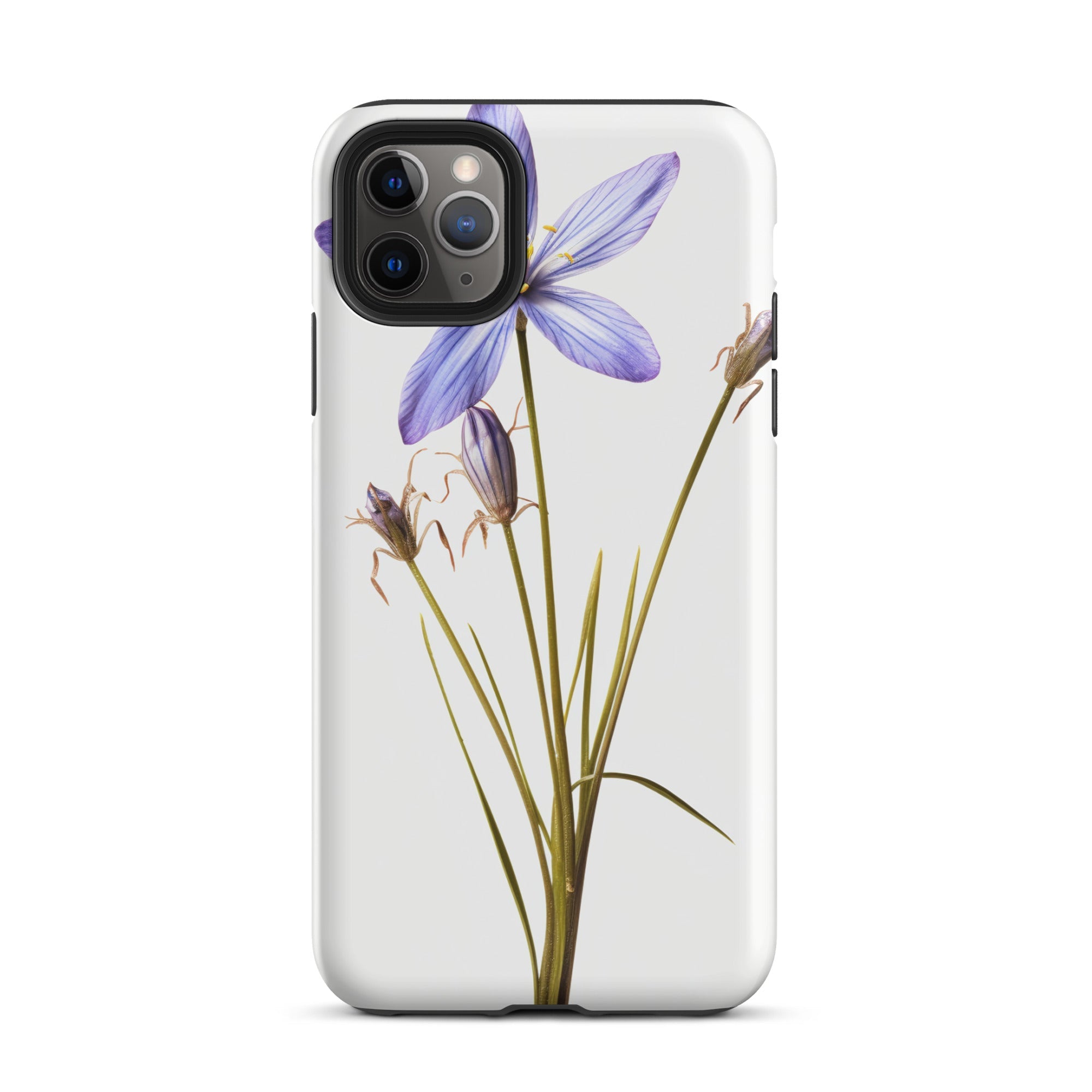 Blue-Eyed Grass Flower iPhone Case by Visual Verse - Image 6