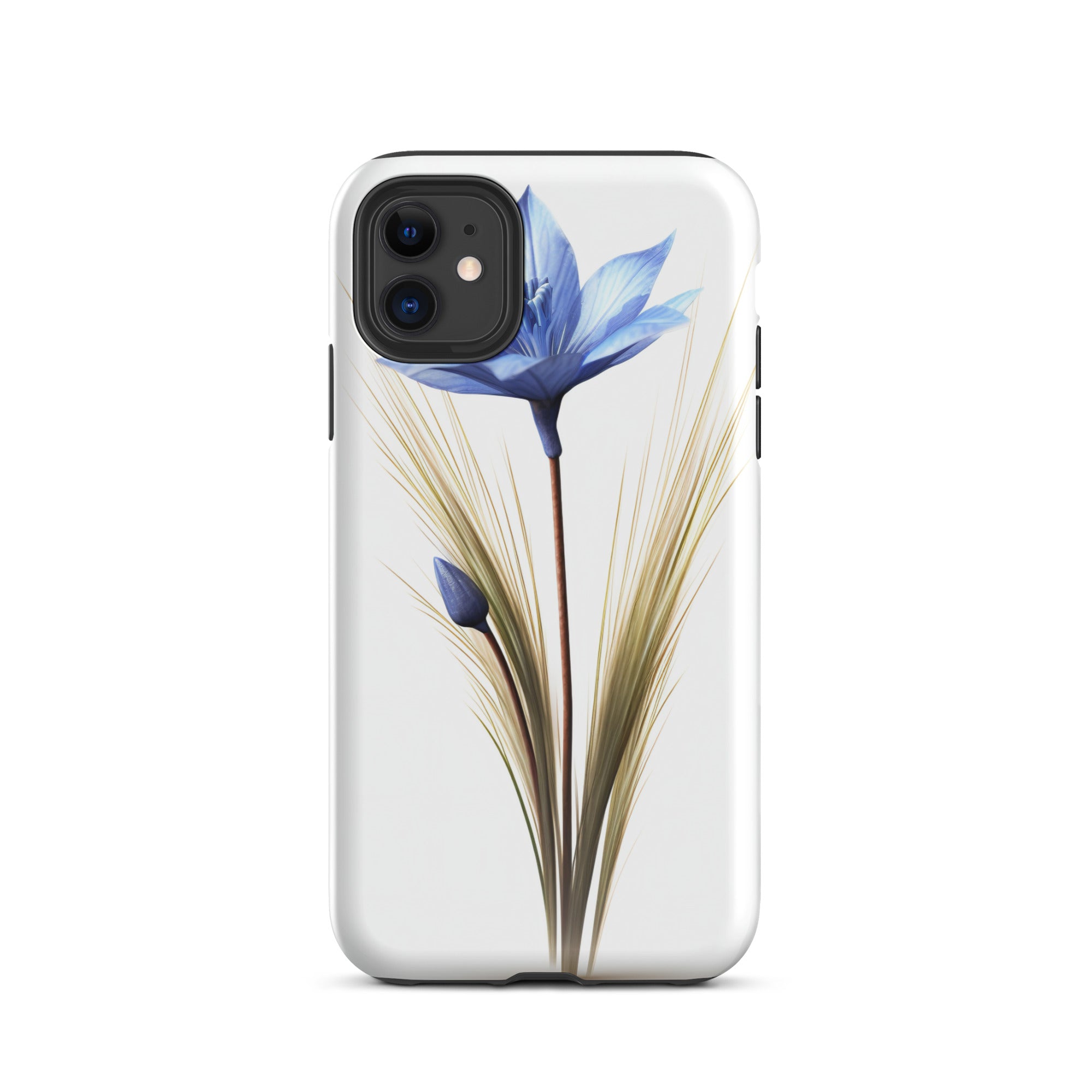 Blue Fescue Flower iPhone Case by Visual Verse - Image 1