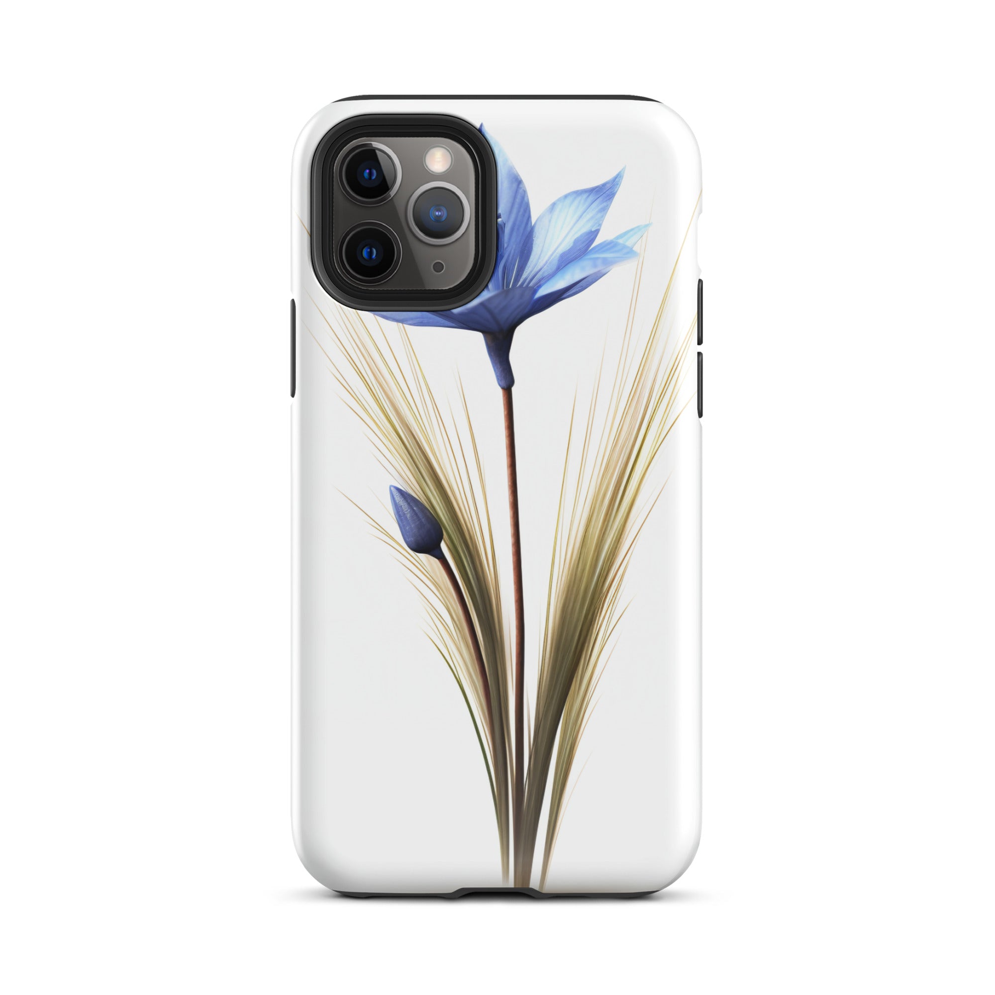 Blue Fescue Flower iPhone Case by Visual Verse - Image 3