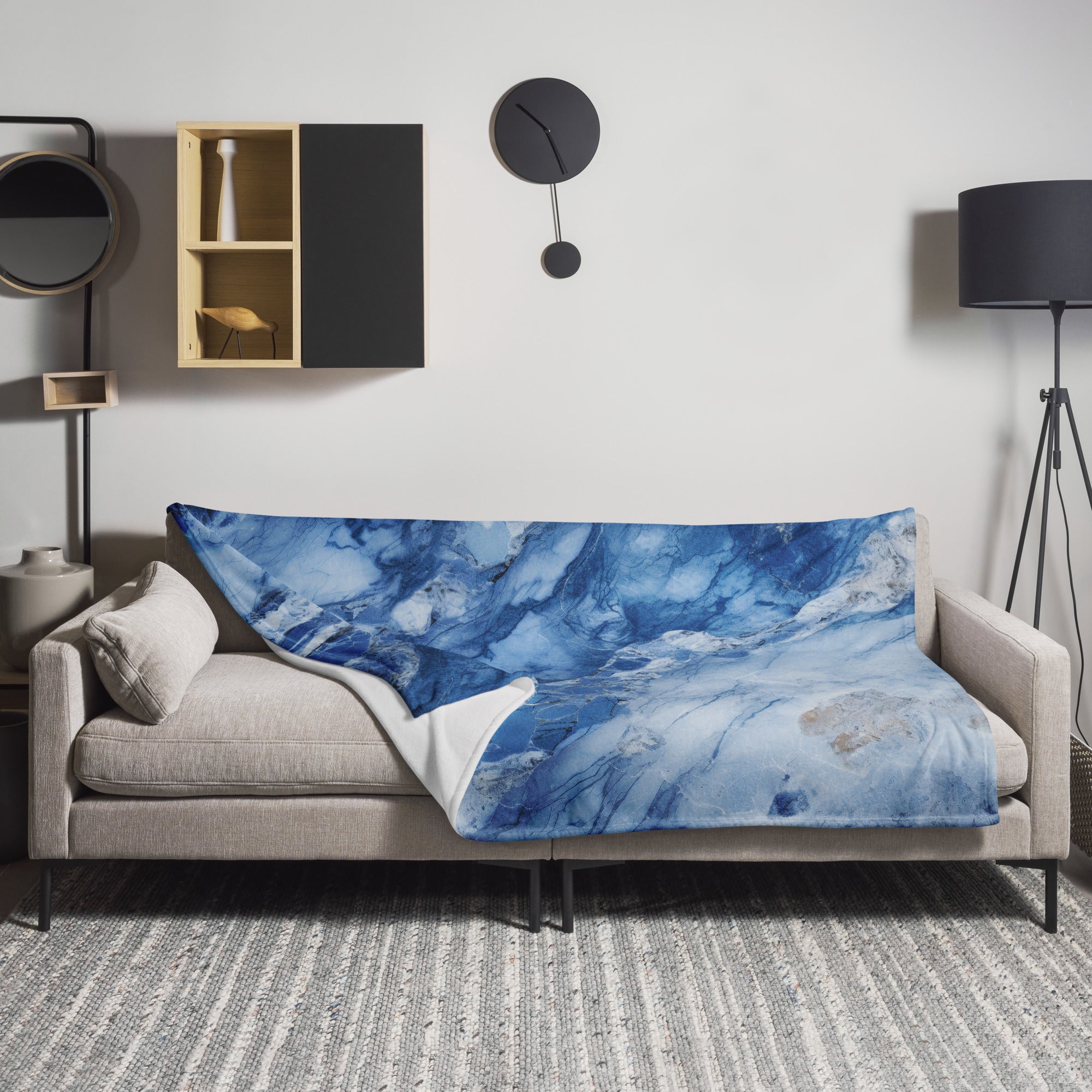 Blue Granite Blanket by Visual Verse - Image 1