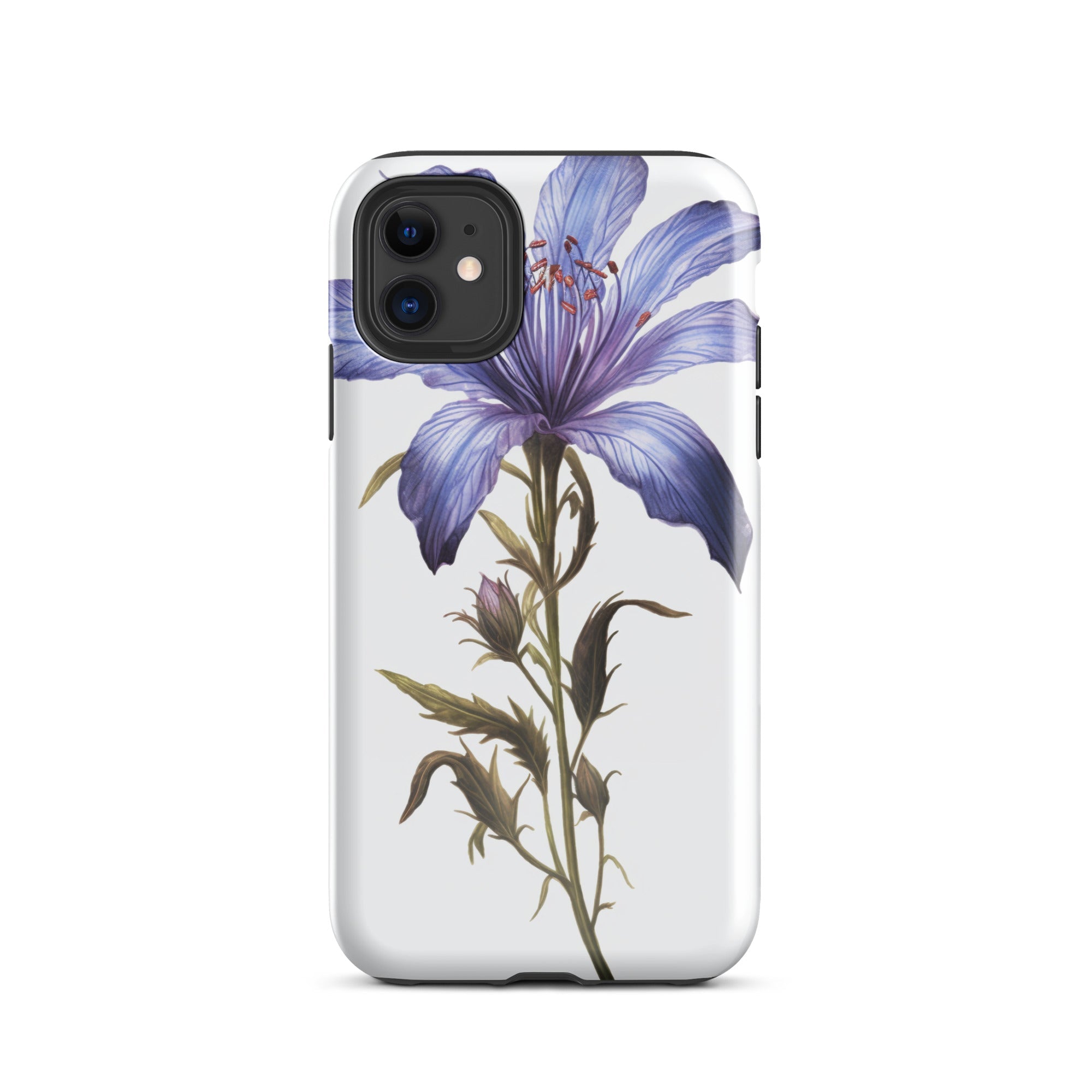Bluebeard Flower iPhone Case by Visual Verse - Image 1