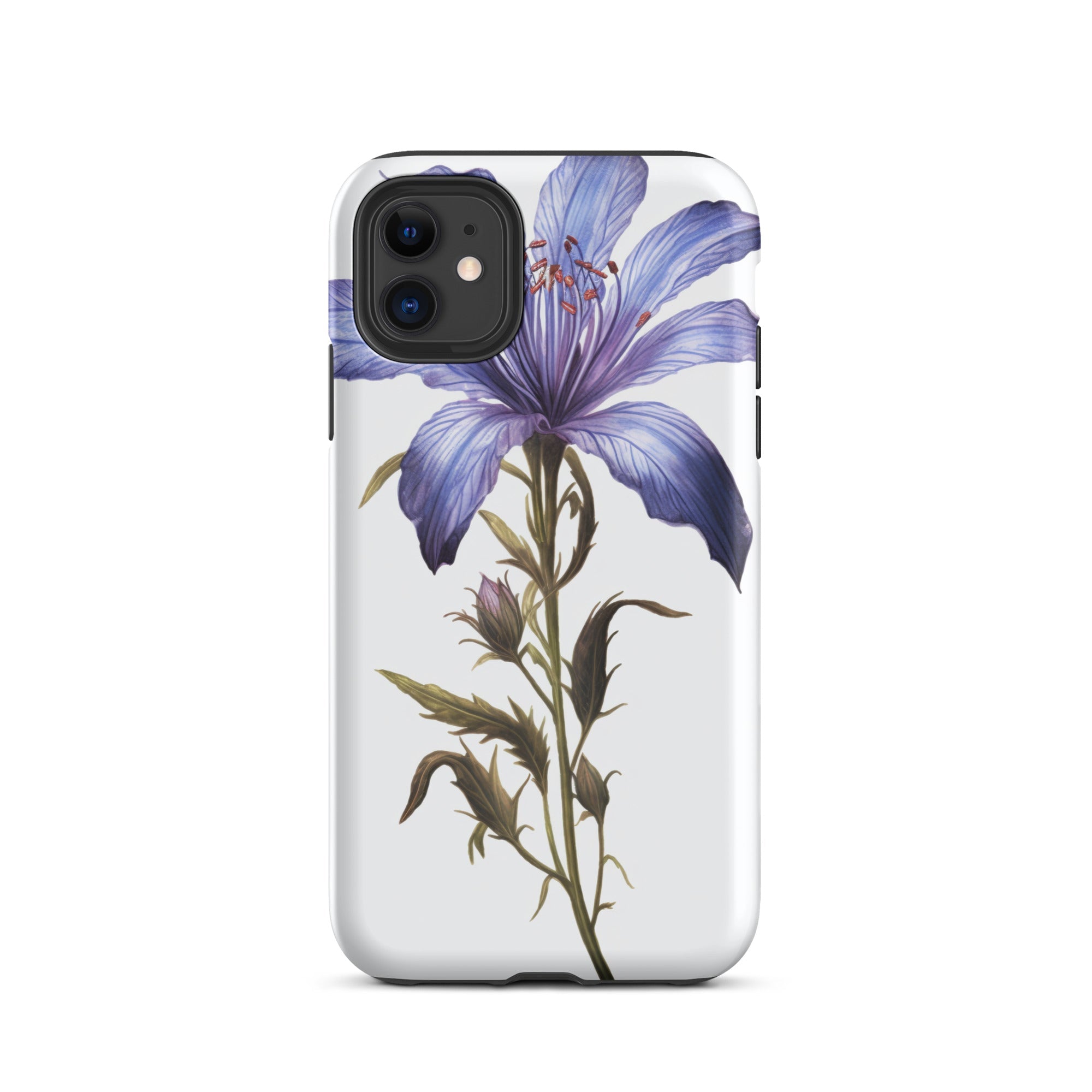 Bluebeard Flower iPhone Case by Visual Verse - Image 2
