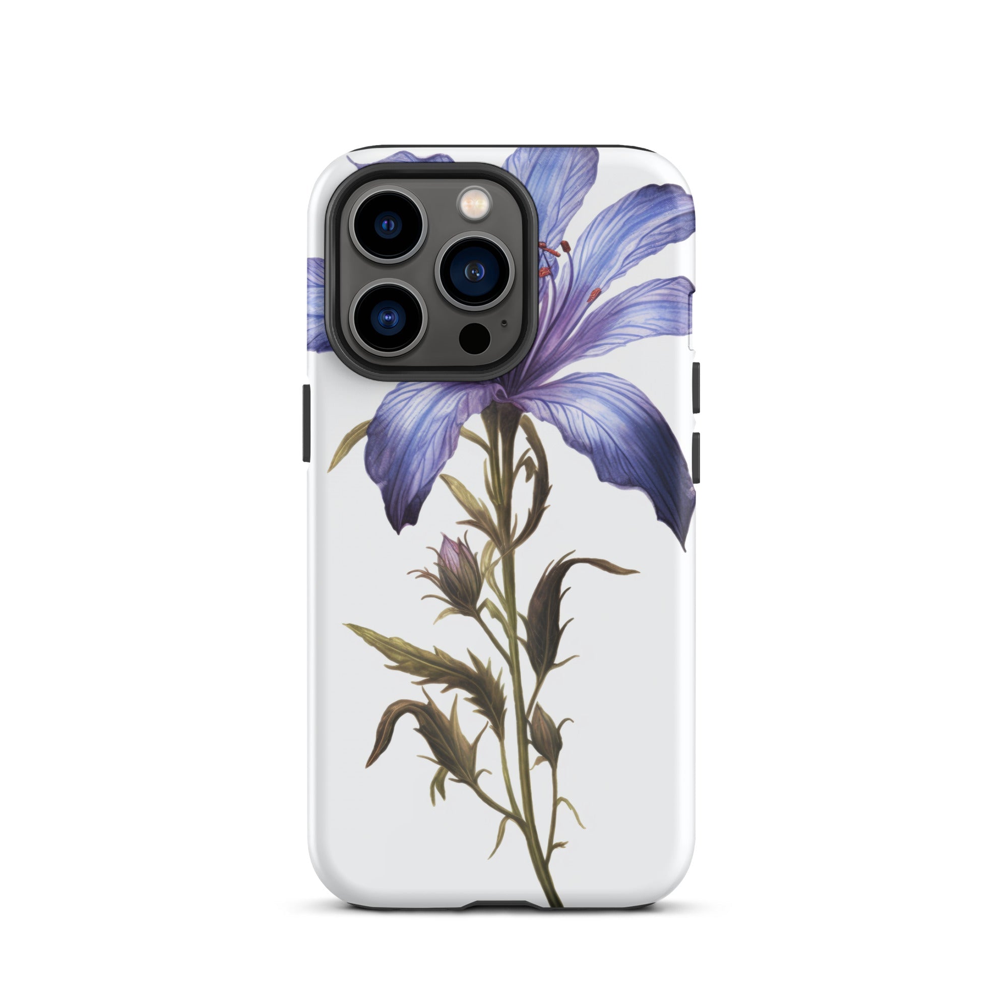 Bluebeard Flower iPhone Case by Visual Verse - Image 20