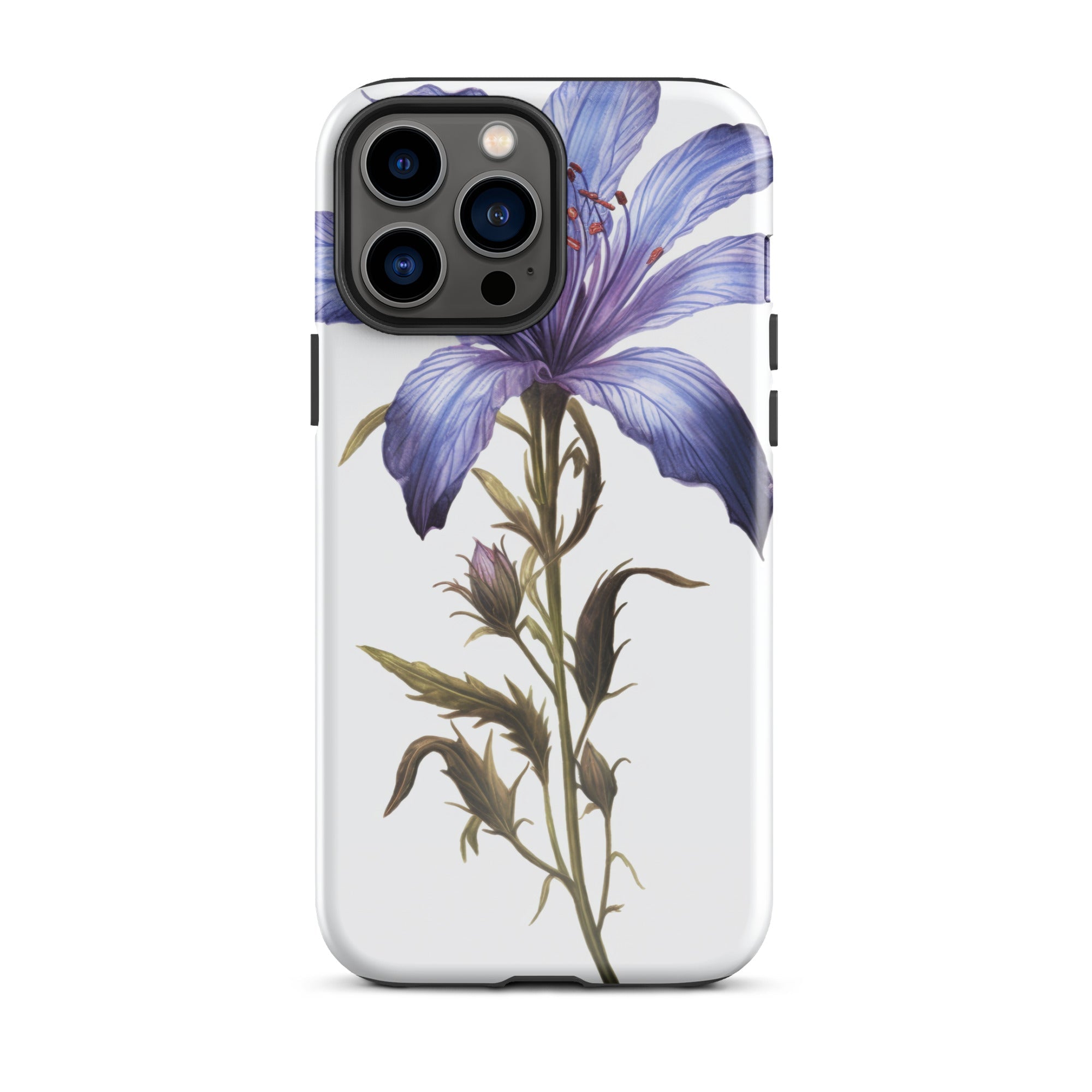Bluebeard Flower iPhone Case by Visual Verse - Image 21