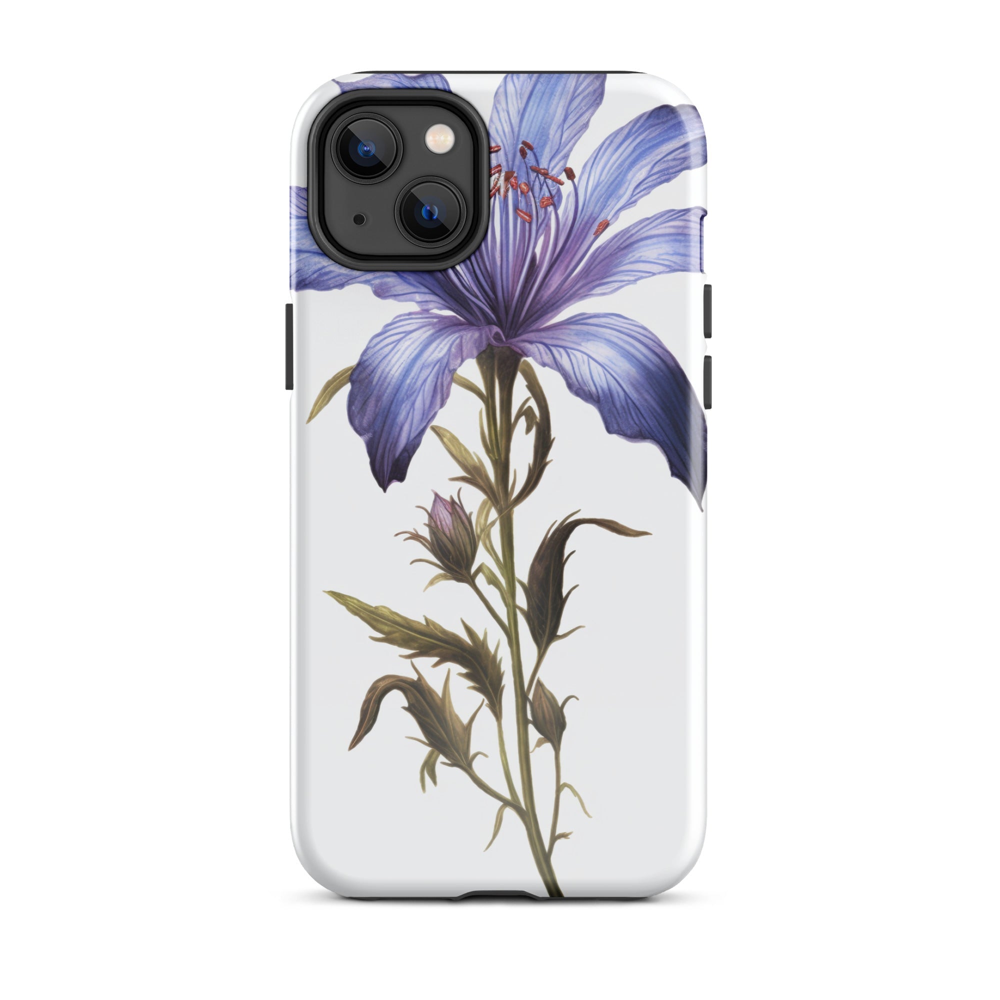 Bluebeard Flower iPhone Case by Visual Verse - Image 25