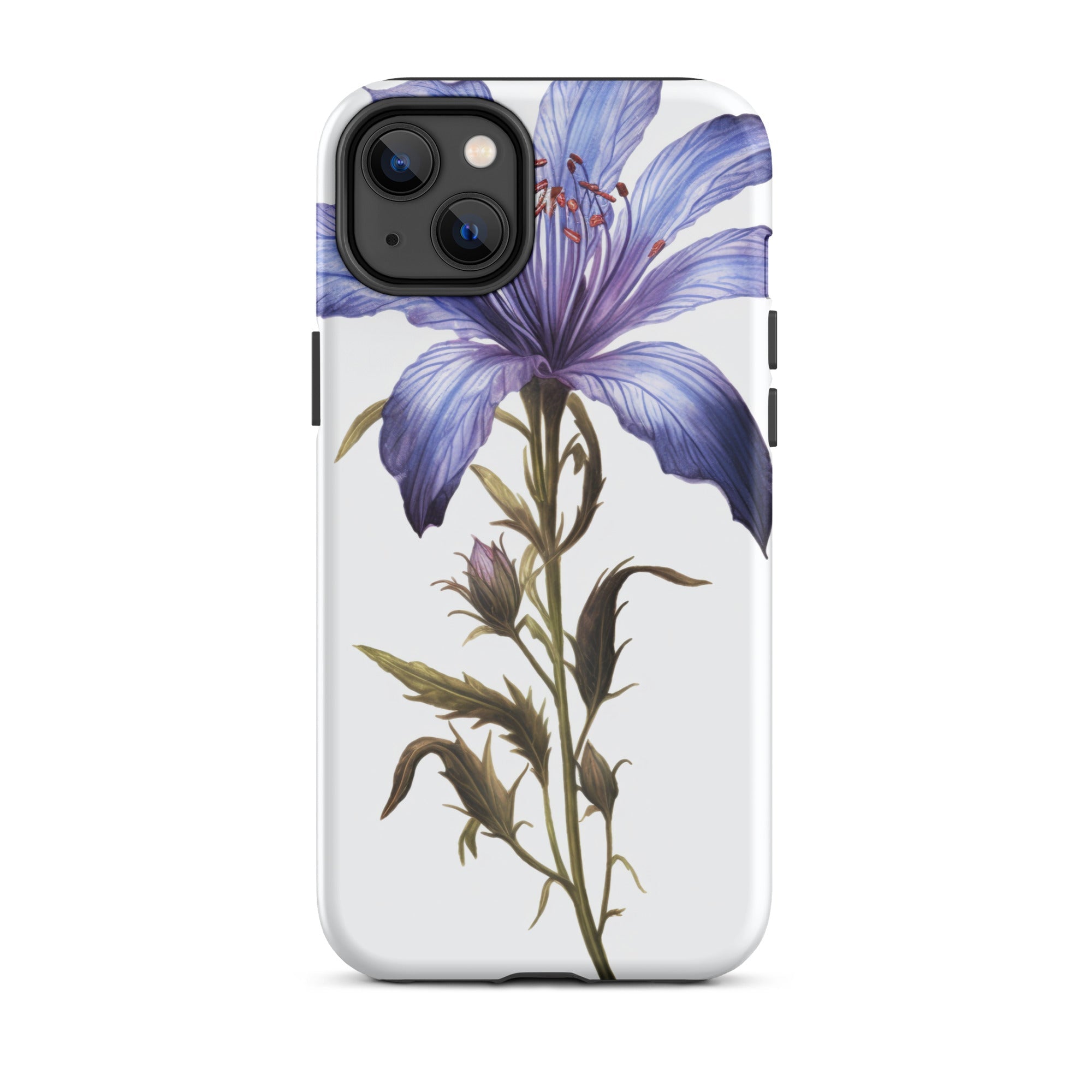 Bluebeard Flower iPhone Case by Visual Verse - Image 26