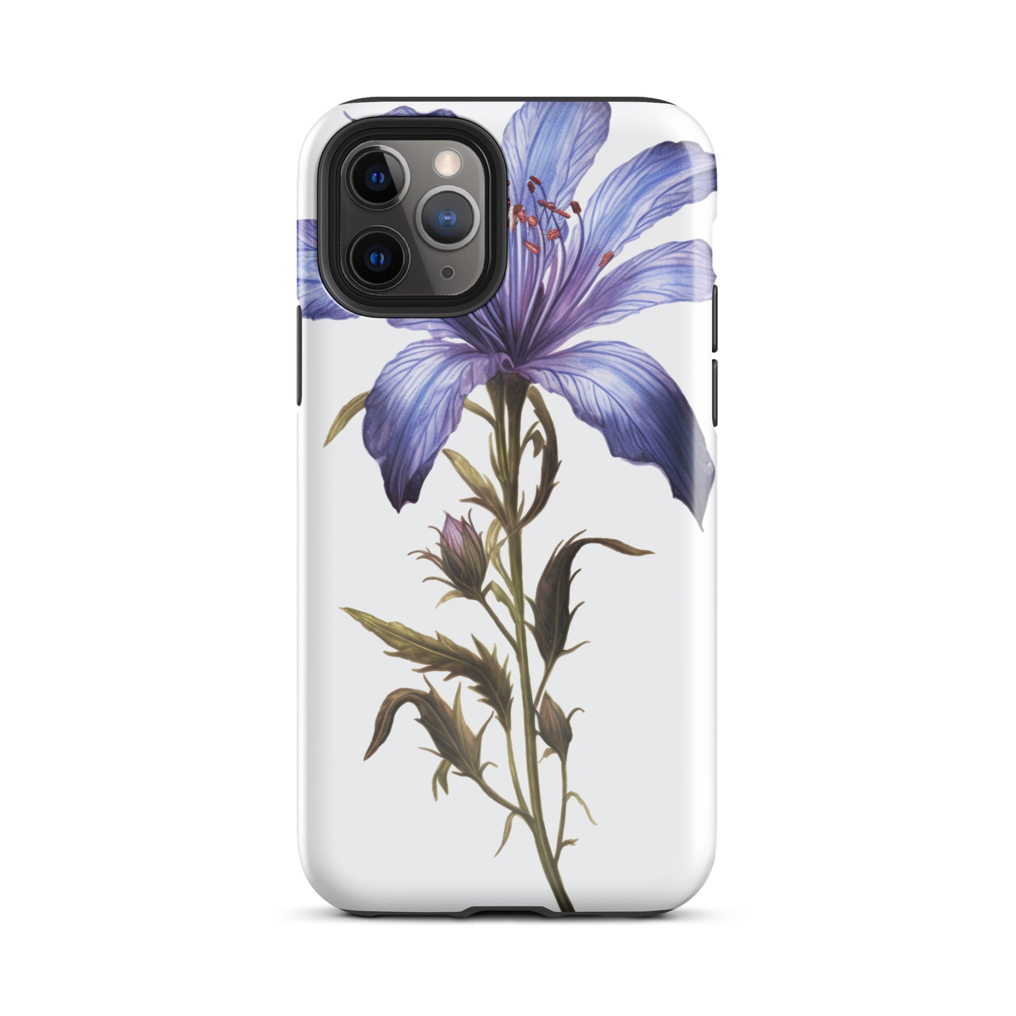 Bluebeard Flower iPhone Case by Visual Verse - Image 3